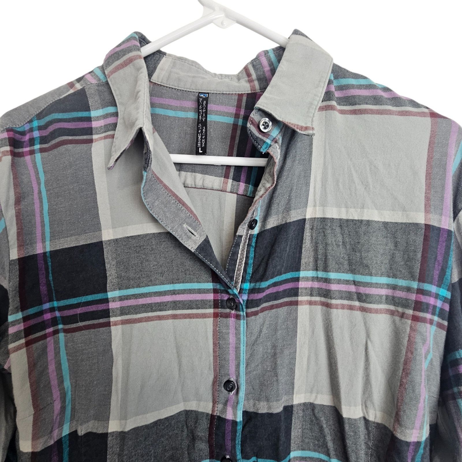 Kuhl Kuhl Womens Flannel Shirt Sz L Plaid Granola Girl Gorpcore Size L / US 10 / IT 46 - 2 Thumbnail
