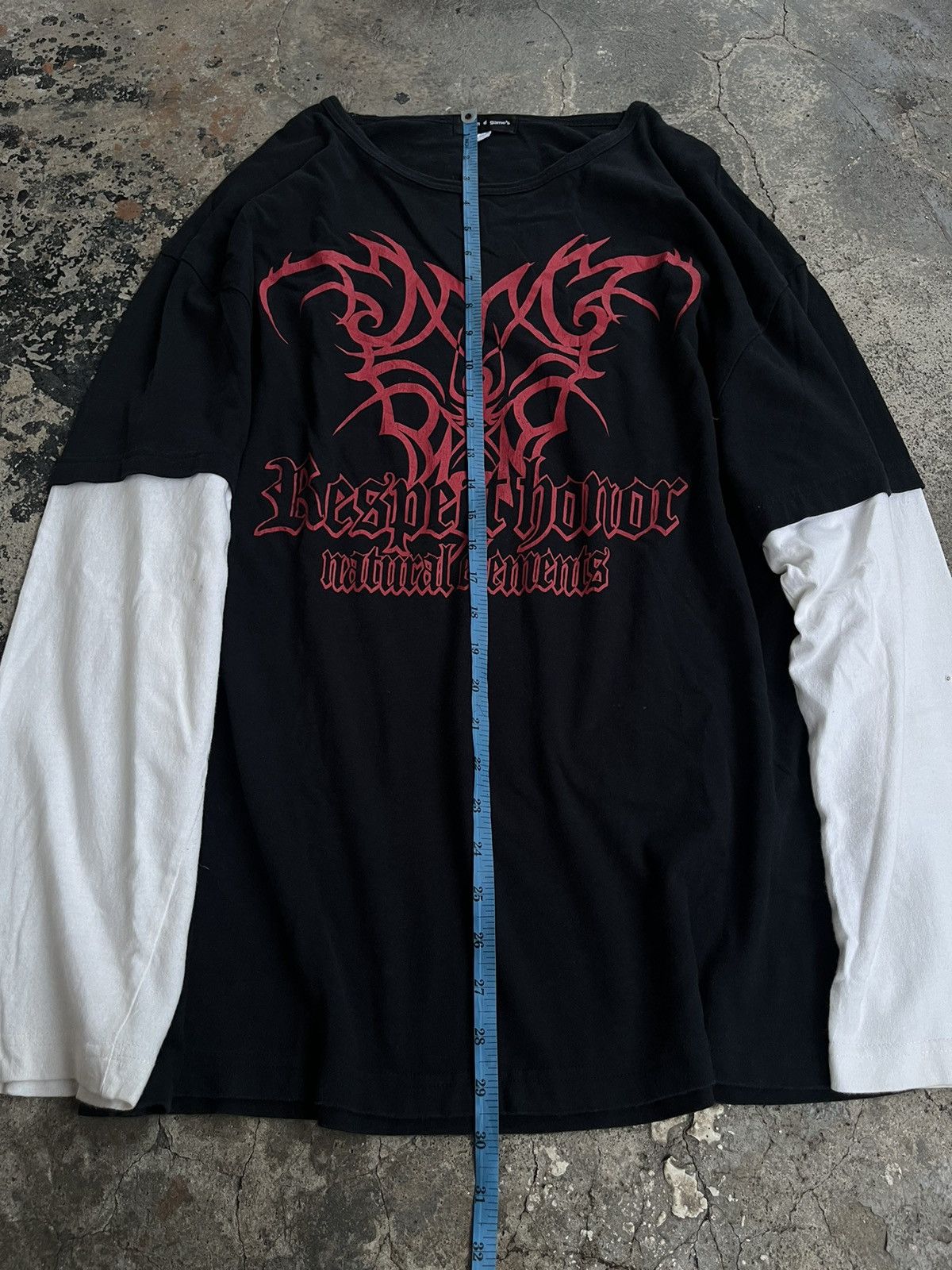 Isamu Katayama Backlash RESPECT HONOR JAPENESE TRIBAL GOTHIC POEM SEDITIONARIES PUNK Size US XXL / EU 58 / 5 - 8 Thumbnail
