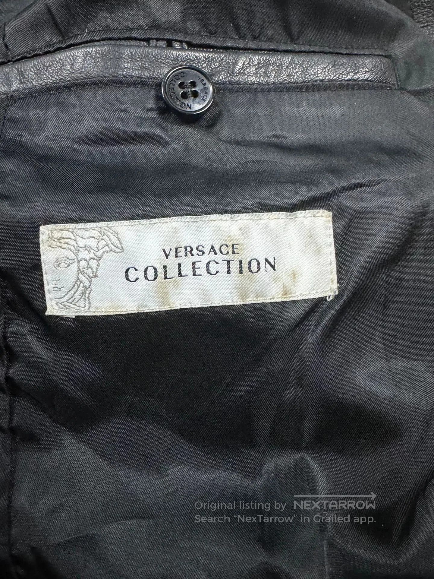 Versace Versace Leather Studded Men's Jacket. Size US S / EU 44-46 / 1 - 4 Thumbnail