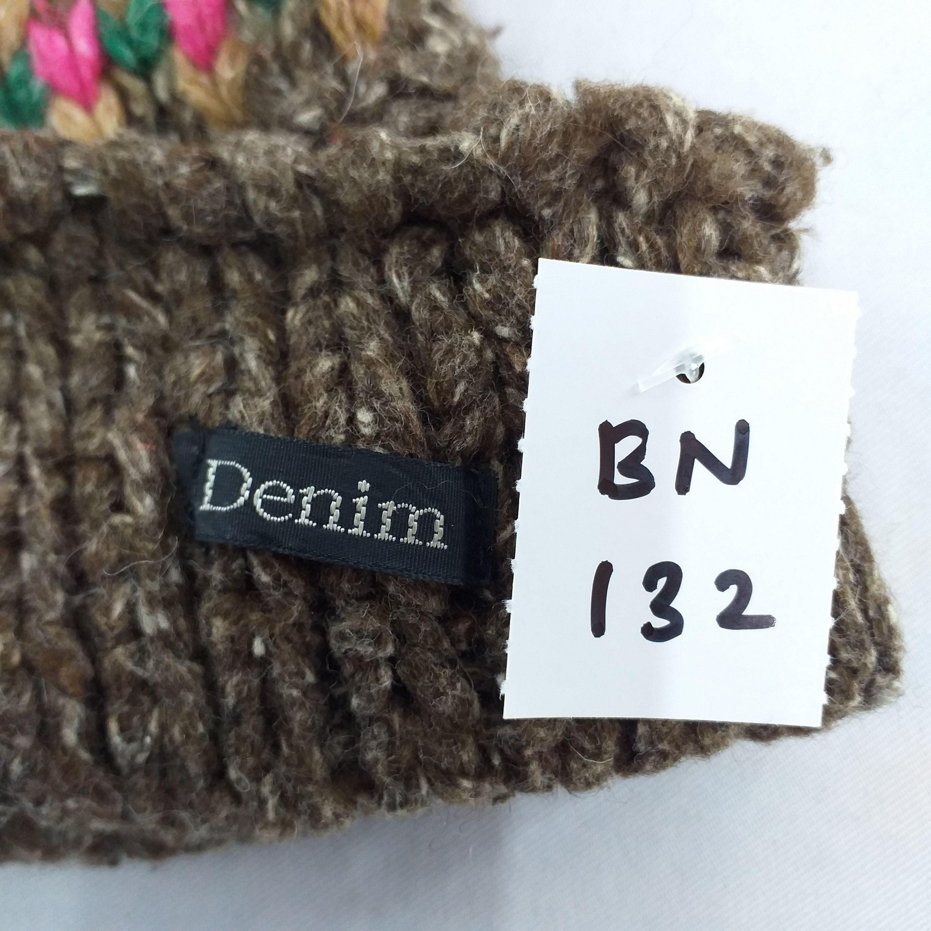 Japanese Brand Denim Dungaree Snow Cap Hat Beanie -BN132 Size ONE SIZE - 6 Thumbnail