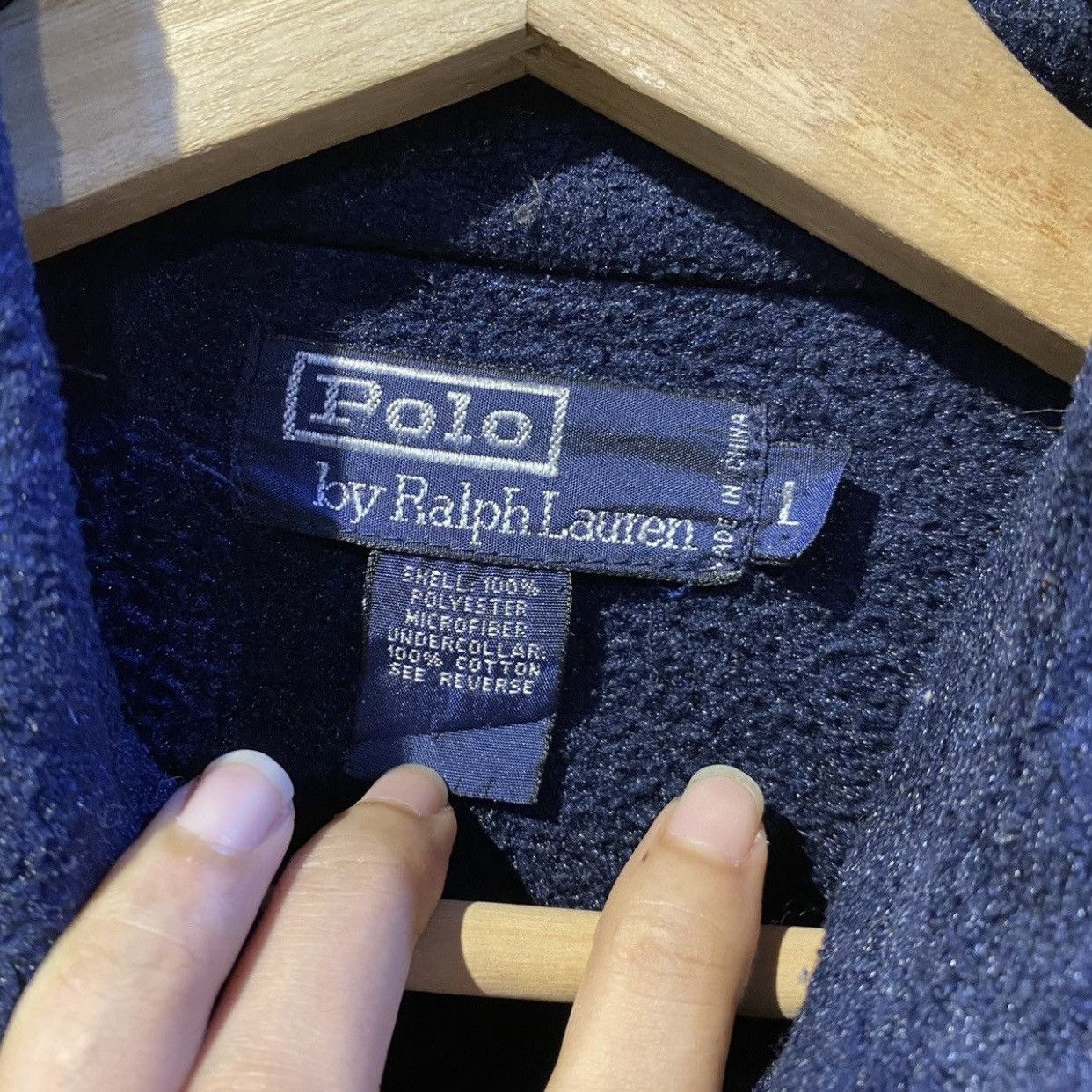 Polo Ralph Lauren × Ralph Lauren × Vintage Vintage Polo Ralph Lauren Fleece Jacket Size US L / EU 52-54 / 3 - 8 Thumbnail
