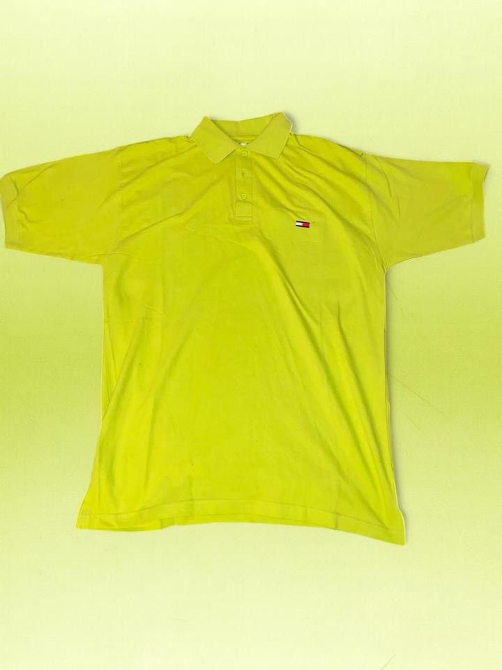 Tommy Hilfiger Tommy Hilfiger Lime Green Polo Shirt Size US L / EU 52-54 / 3 - 1 Thumbnail