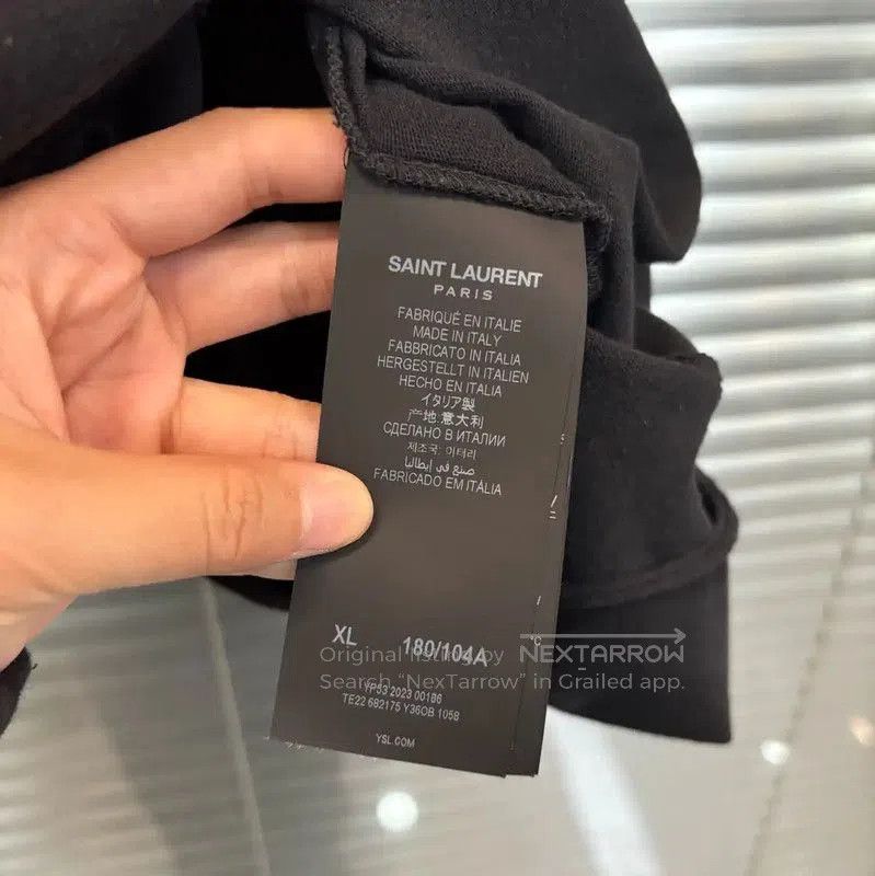 Yves Saint Laurent YSL Black Cotton Summer Short Sleeve T-Shirt . Size XL / US 12-14 / IT 48-50 - 3 Thumbnail