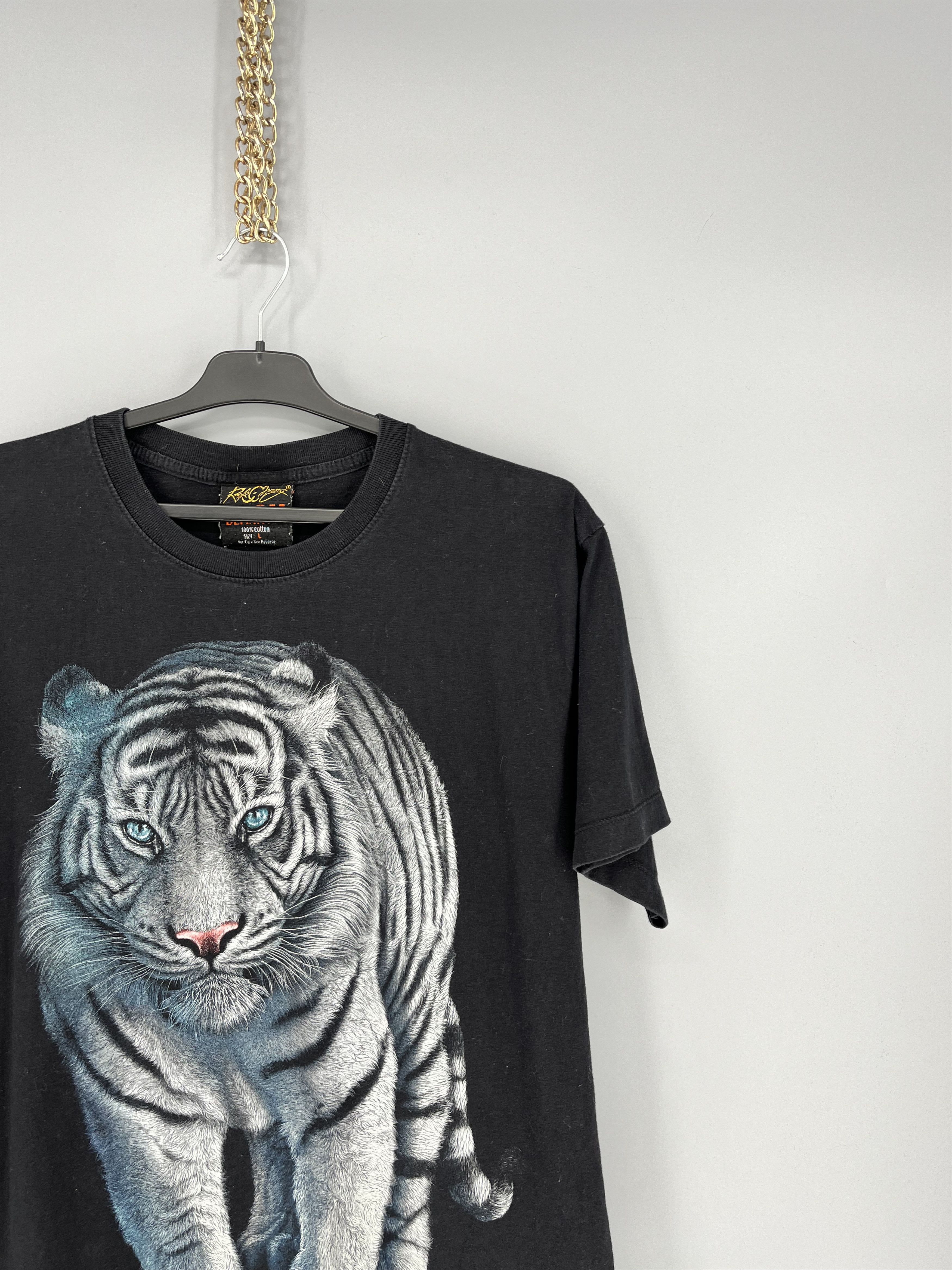 Vintage Vintage Y2K 90s Northern TigerFace Boxy Graphic Tee Size US L / EU 52-54 / 3 - 5 Thumbnail