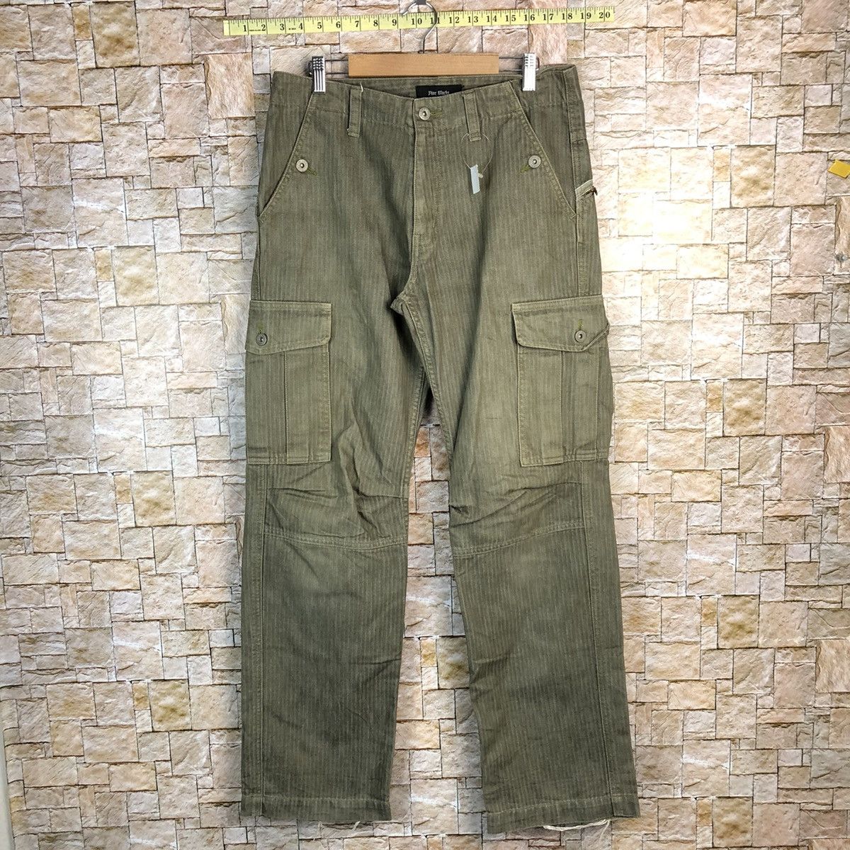 If Six Was Nine Nine Blocks faded utility Cargo Multipocket Pants #A813 Size US 32 / EU 48 - 1 Thumbnail