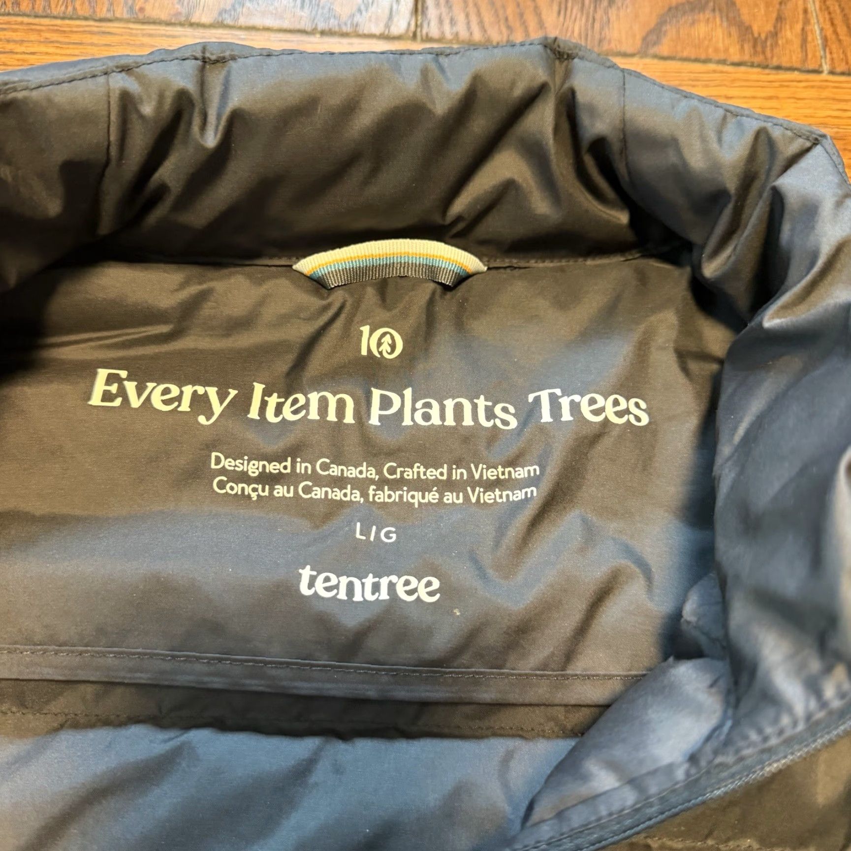 tentree Tentree Women's Large Cloud Shell Puffer Jet Black Jacket Primaloft Zip Pockets Parka/Coat Size L / US 10 / IT 46 - 2 Thumbnail