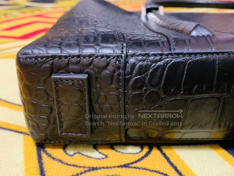 Givenchy Givenchy Main Line Pure Crocodile Leather Texture Men's Br Size ONE SIZE - 7 Thumbnail