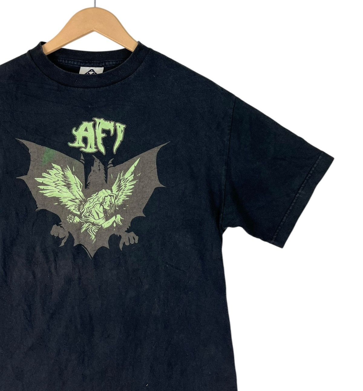 Band Tees × Vintage Vintage Y2K Afi Goth Punk Rock Band Glow In The Dark T Shirt Size US M / EU 48-50 / 2 - 6 Thumbnail