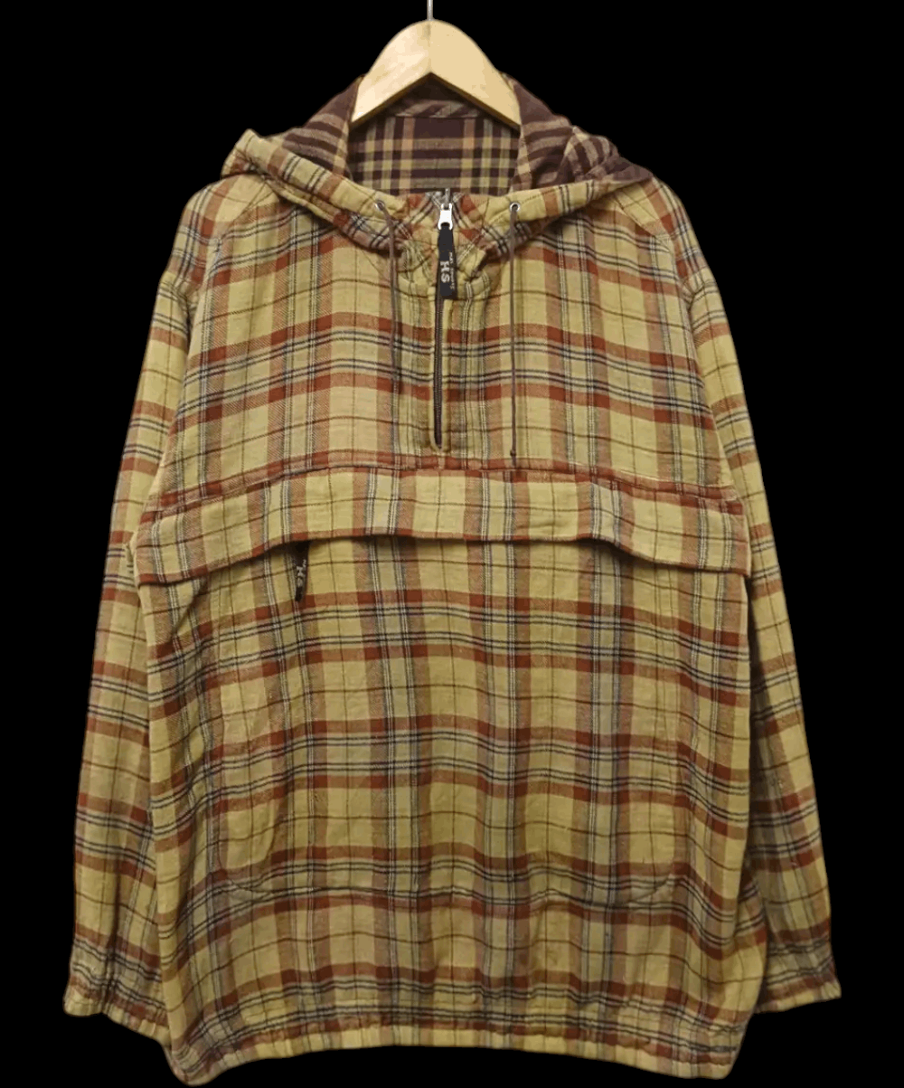 Hai Sporting Gear Vintage 80s Issey Miyake Hai Sports Gear Flannel Hoodie Size US M / EU 48-50 / 2 - 1 Thumbnail