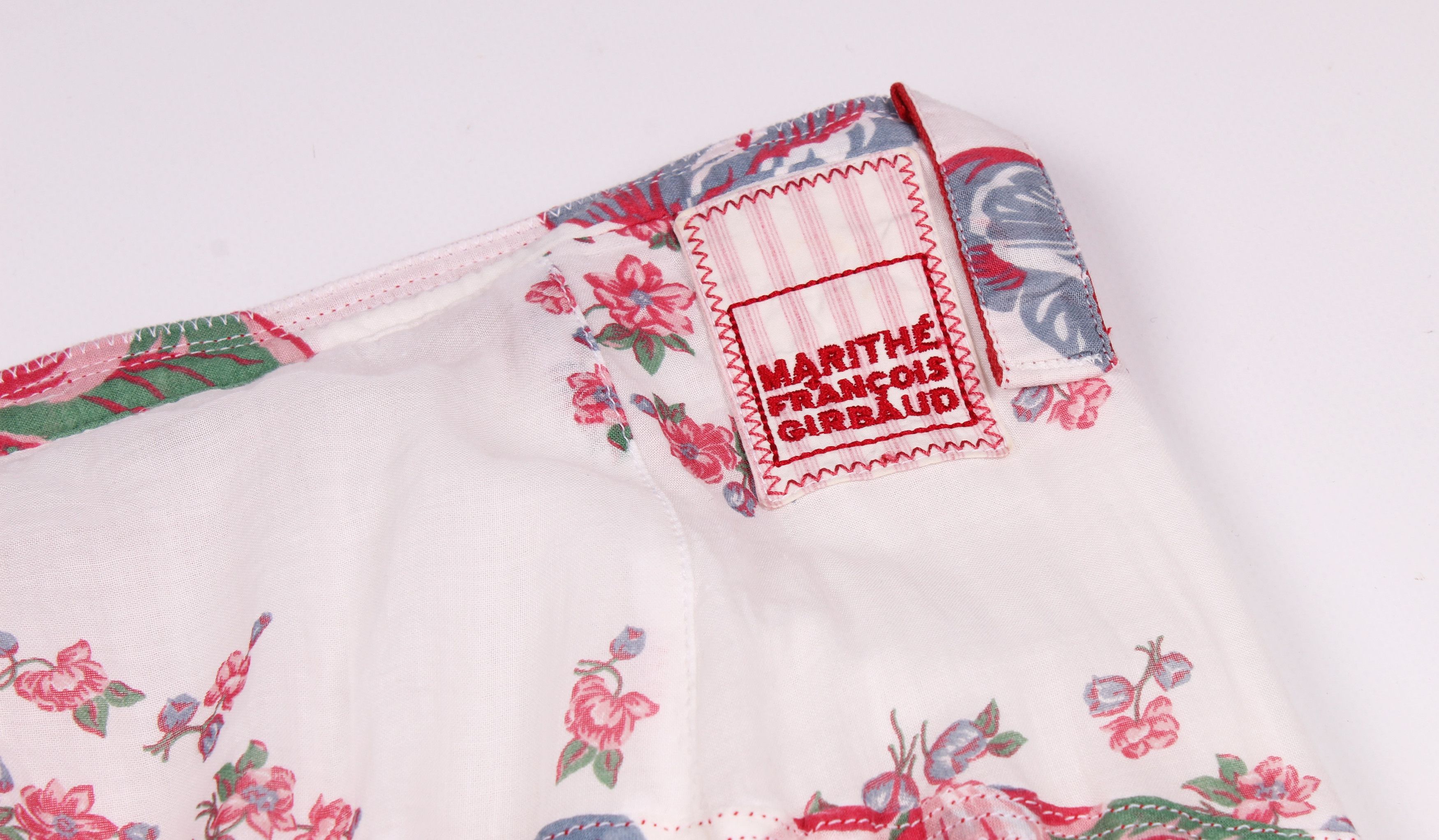 Marithe + Francois Girbaud Vintage Marithe Francois Girbaud Floral Cottagecore Skirt Size 34" / US 12 / IT 48 - 9 Thumbnail