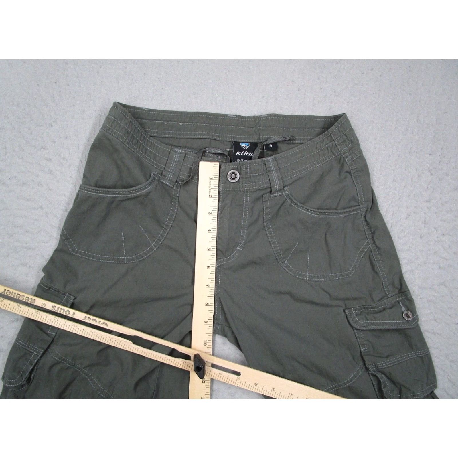 Vintage VINTAGE Kuhl Cargo Pants Women’s 8 Green Capri Workwear Utility Hiking Casual Fall Spring Summer Winter Size 30" / US 8 / IT 44 - 3 Thumbnail