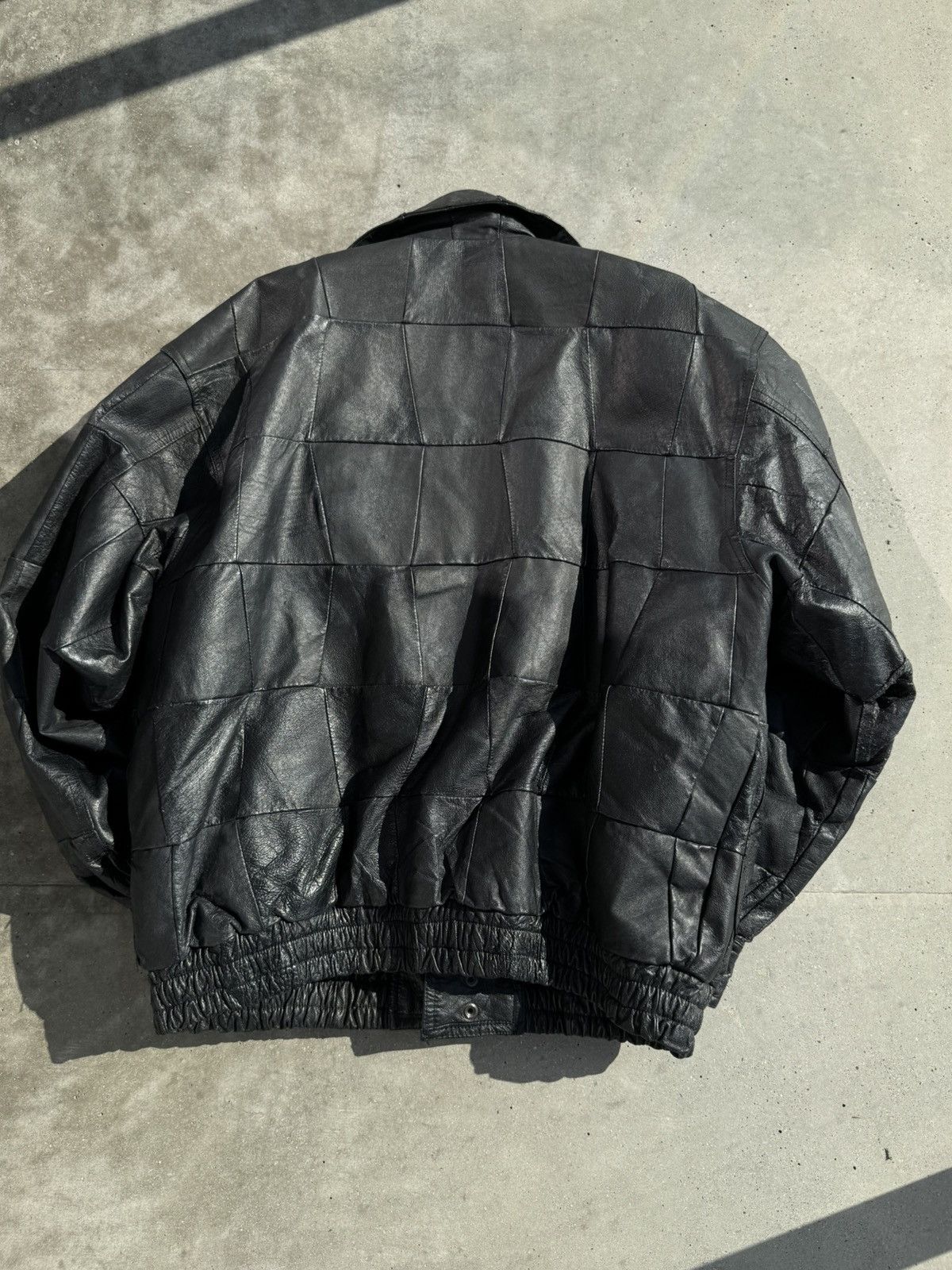 Vintage *VINTAGE* Leather bomber biker Jacket Size US L / EU 52-54 / 3 - 8 Thumbnail