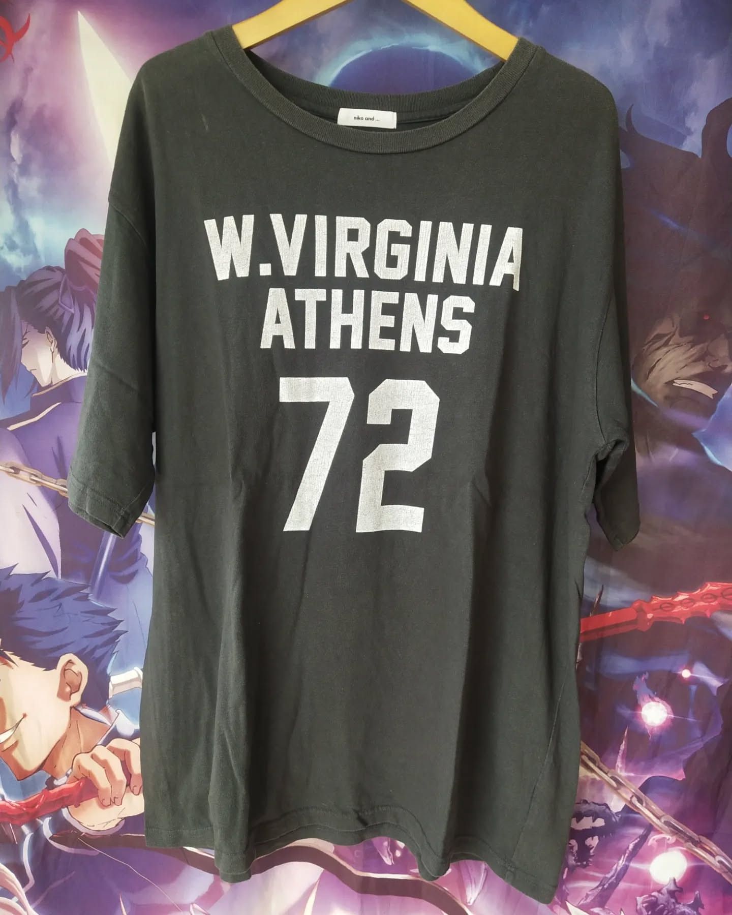 Japanese Brand Niko And... Virginia Athens Spellout Tees Size US XL / EU 56 / 4 - 1 Thumbnail