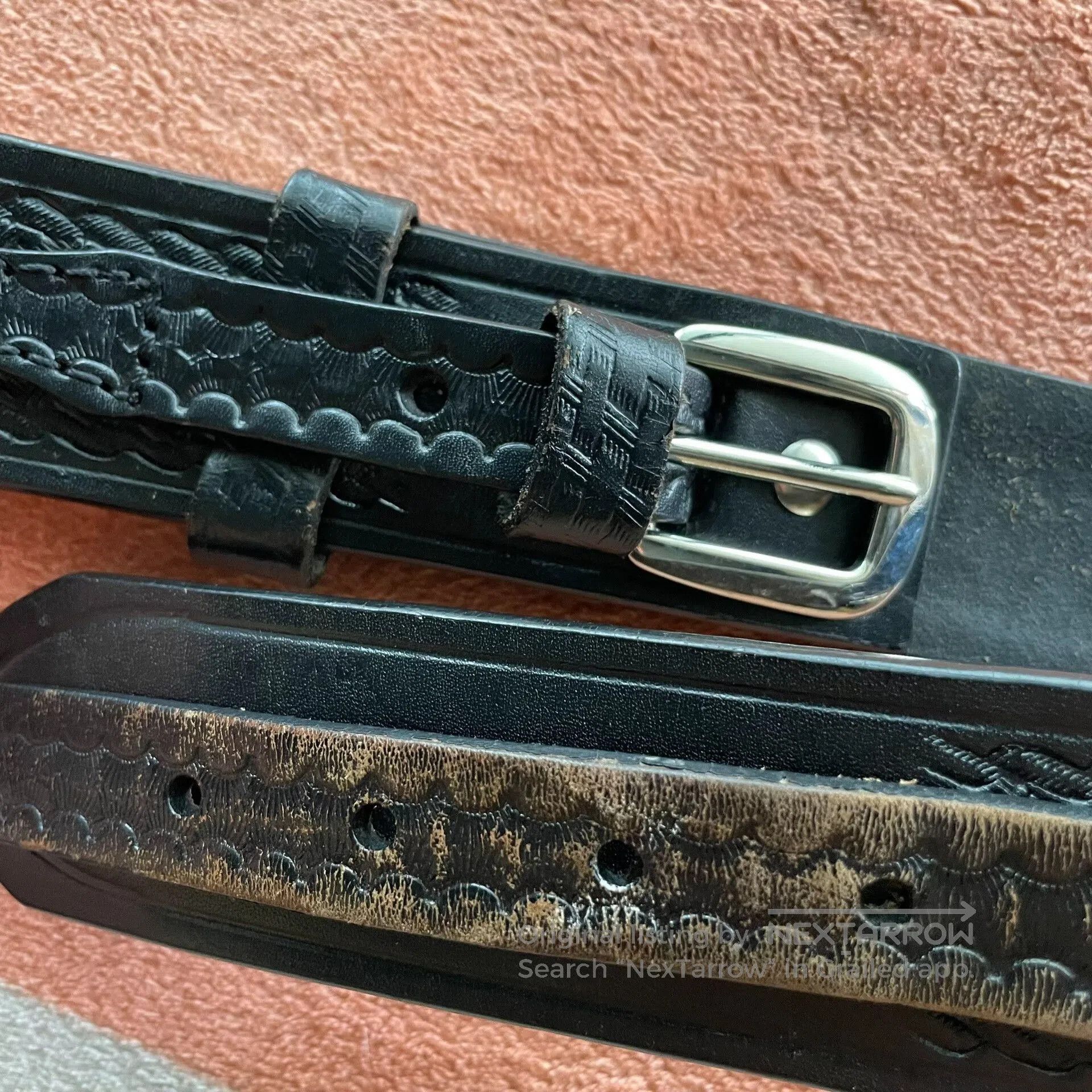 Other Cavalry Leather Belt. Size ONE SIZE - 3 Thumbnail