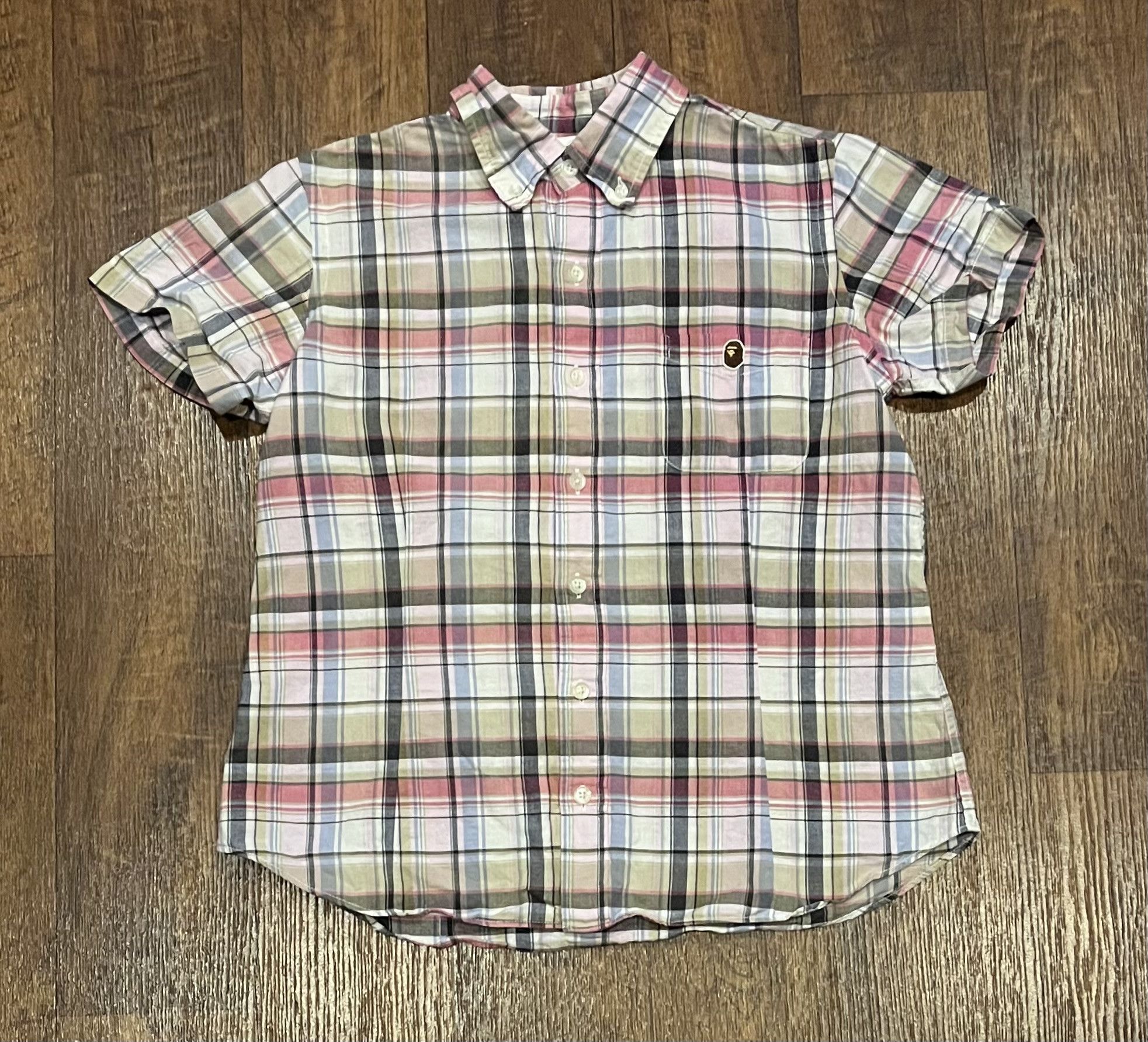 Bape Bape logo button up shirt Size XS / US 0-2 / IT 36-38 - 1 Thumbnail