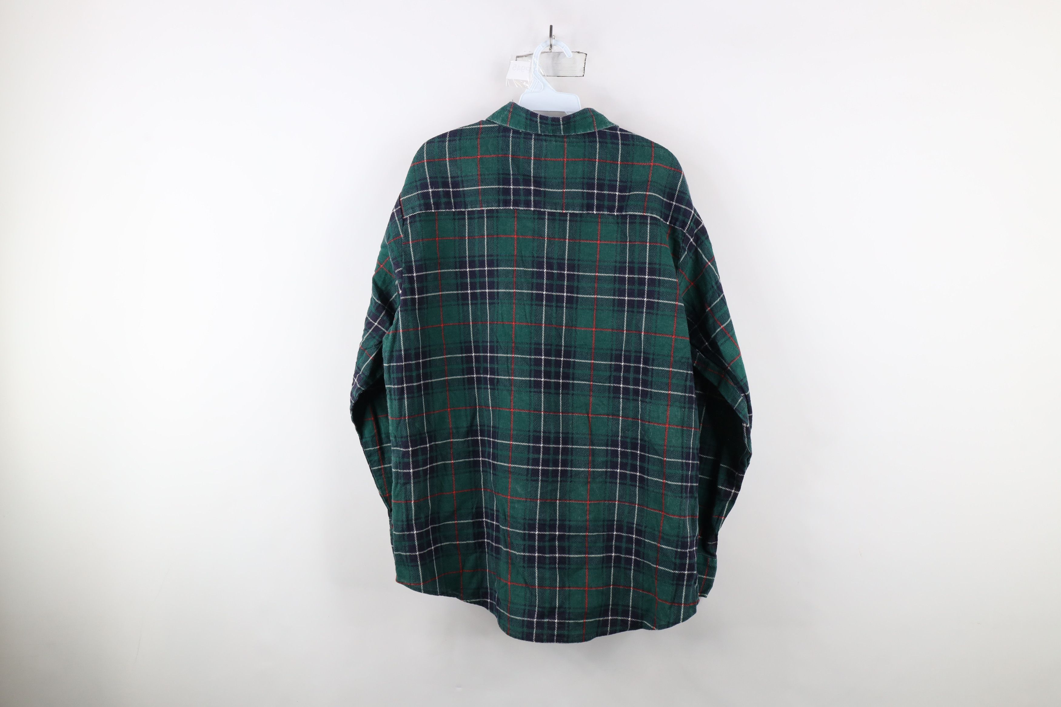 Vintage Vintage 90s Streetwear Collared Flannel Button Shirt Plaid Size US XXL / EU 58 / 5 - 10 Thumbnail