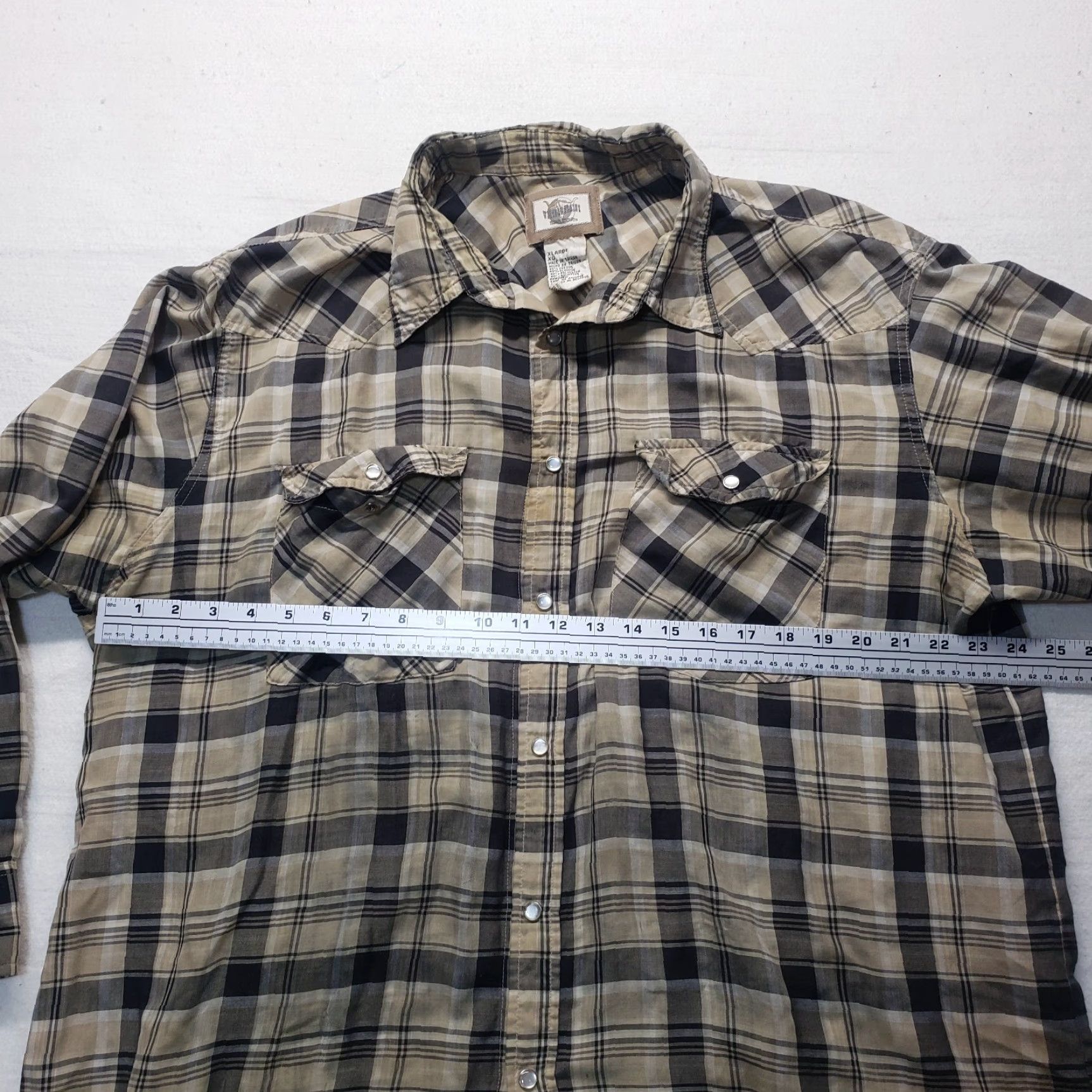 Vintage Vintage Ivy Crew Brown Plaid Long Sleeve Collared Button Up Shirt Adult Men's 2XL Retro 80s 90s Cotton Size US XXL / EU 58 / 5 - 5 Thumbnail