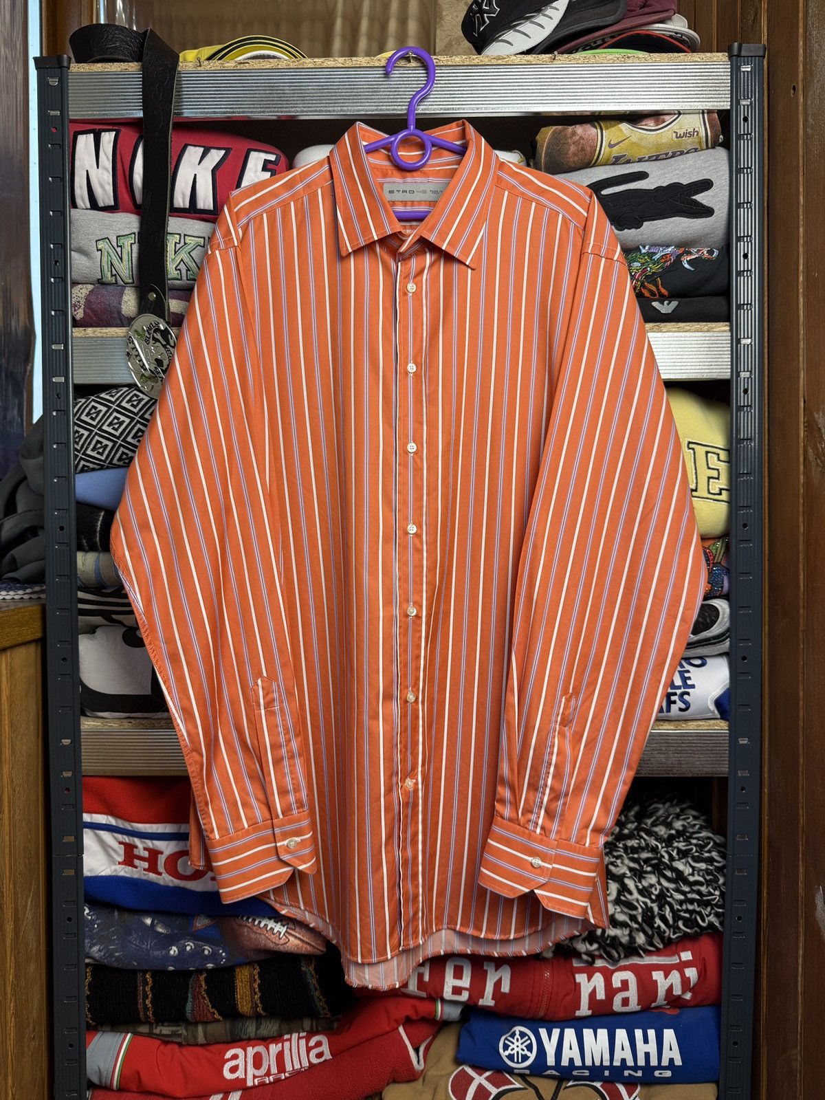 Etro Etro Milano Striped Shirt Multicolor Size US XXL / EU 58 / 5 - 1 Thumbnail