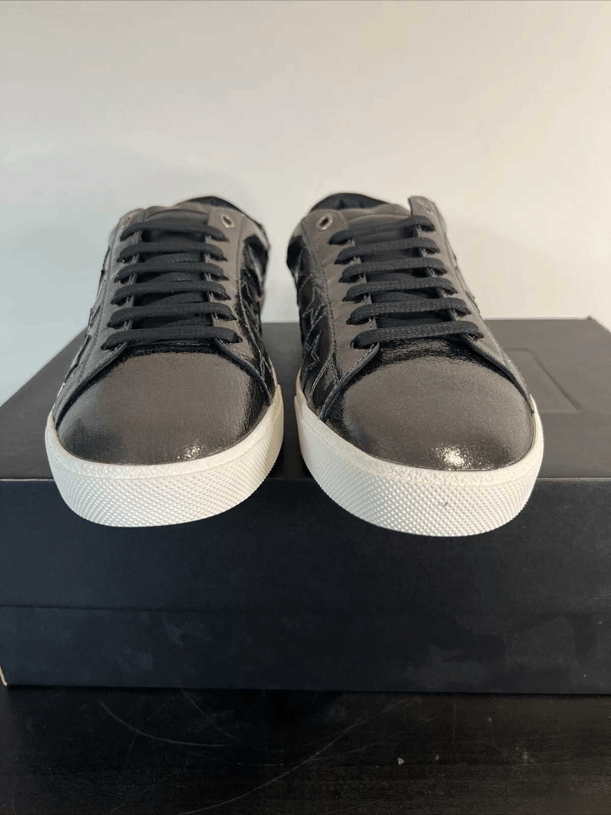 Saint Laurent Paris Saint Laurent Paris SL/06 Stars Low Top Sneakers in Black 44 Size US 10 / EU 43 - 2 Thumbnail