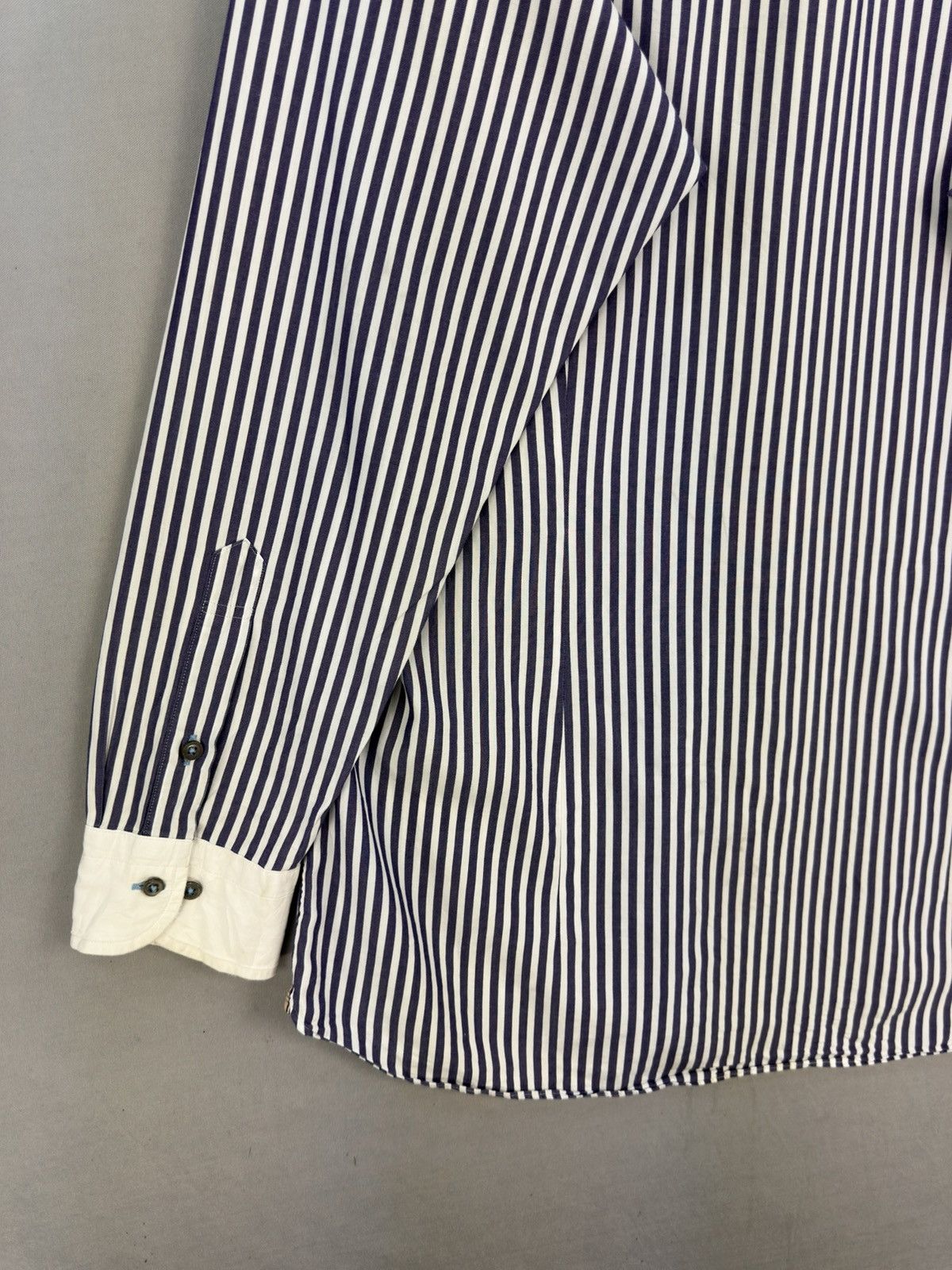 Burberry Burberry Black Label Stripes Flannel Shirt Button Up Size US L / EU 52-54 / 3 - 6 Thumbnail