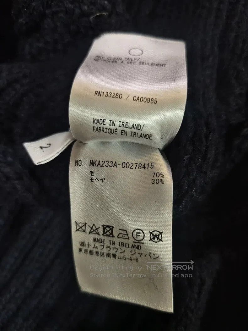 Thom Browne Thom Browne Coarse Knit Round Neck Mohair Sweater, Dark Bl Size US M / EU 48-50 / 2 - 5 Thumbnail