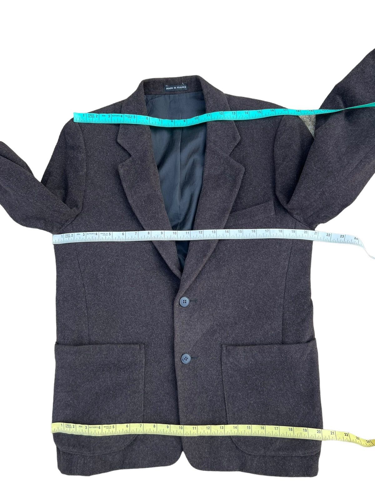 Vintage Agnes B. Homme Paris 100% Wool Blazer Coat Jacket