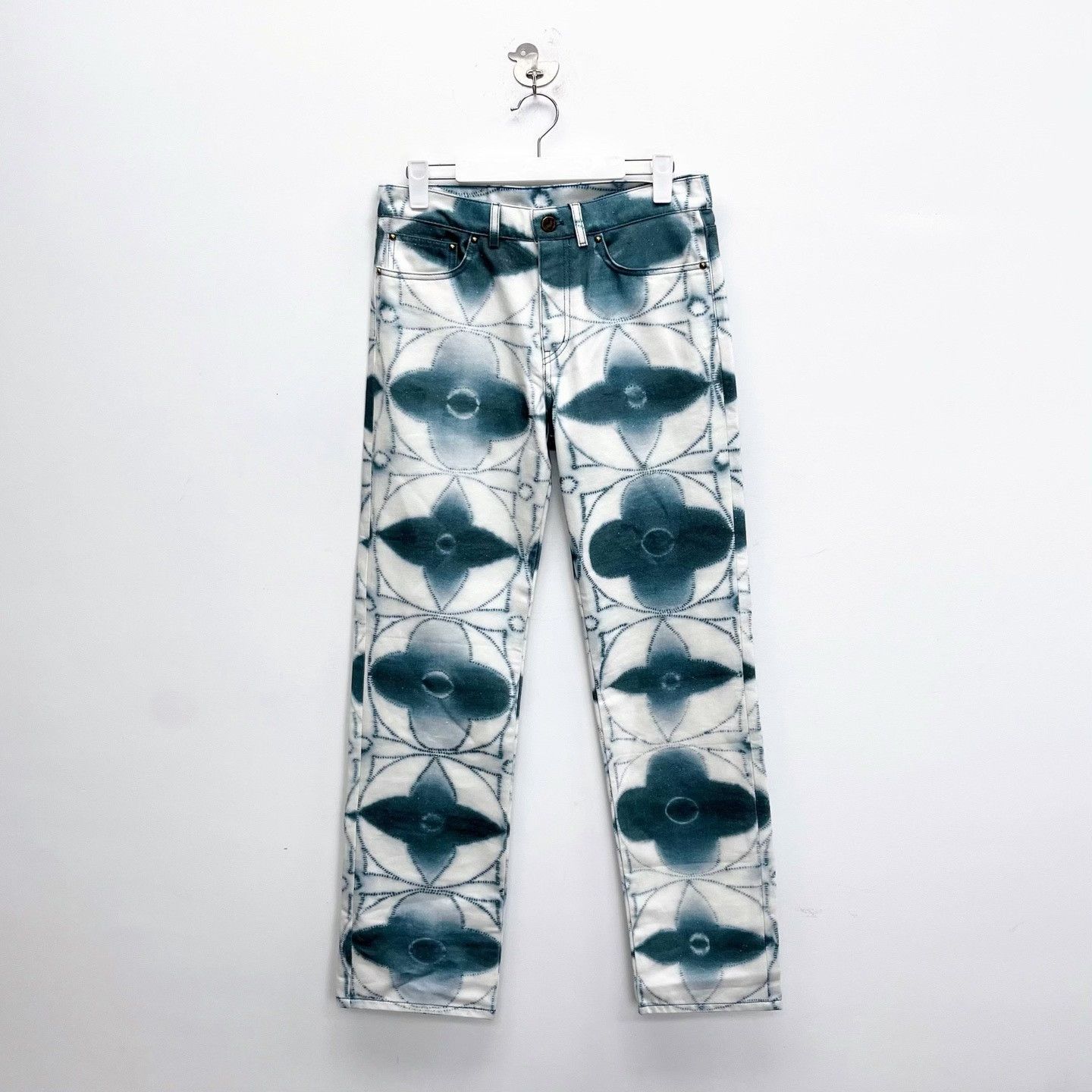 Louis Vuitton Louis Vuitton SS23 Tie-Dye Denim Pants Size 28" / US 6 / IT 42 - 1 Thumbnail