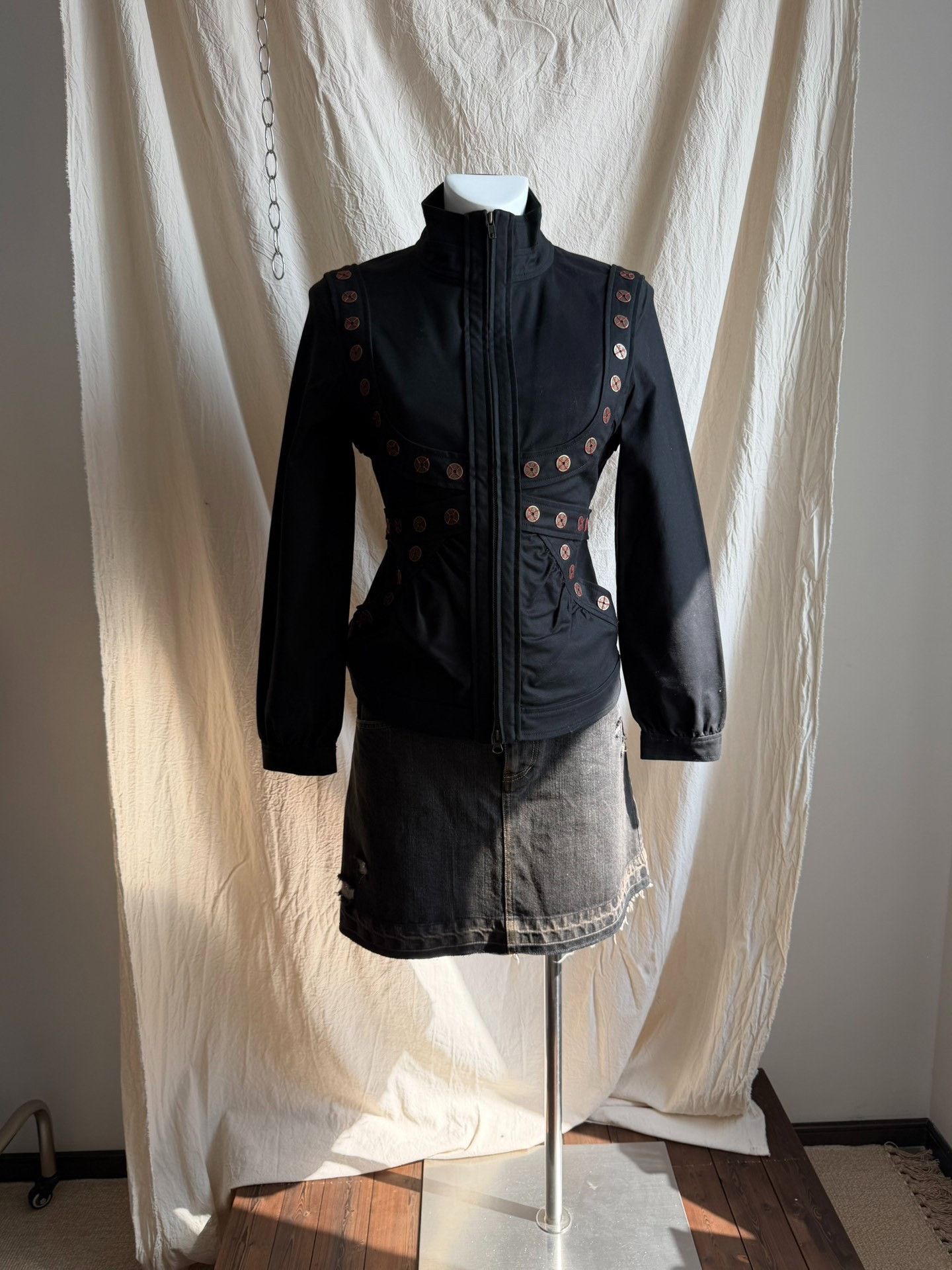 Vivienne Tam VIVIENNETAM Copper Plate Denim Jacket Size XL / US 12-14 / IT 48-50 - 1 Thumbnail