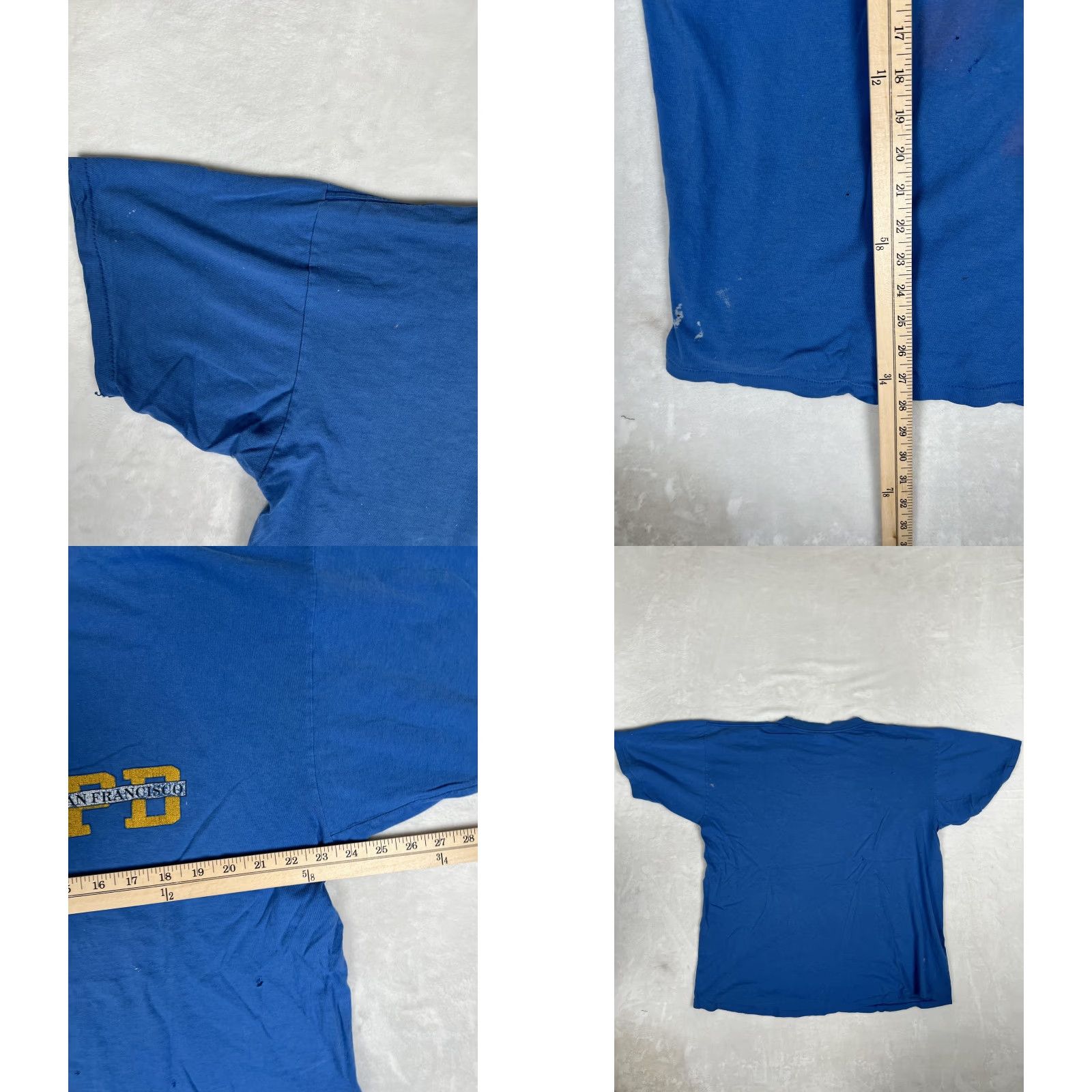 Vintage VINTAGE Oneita Shirt Mens XL Blue PD San Francisco Graphic Made USA 90s Size US XL / EU 56 / 4 - 8 Thumbnail