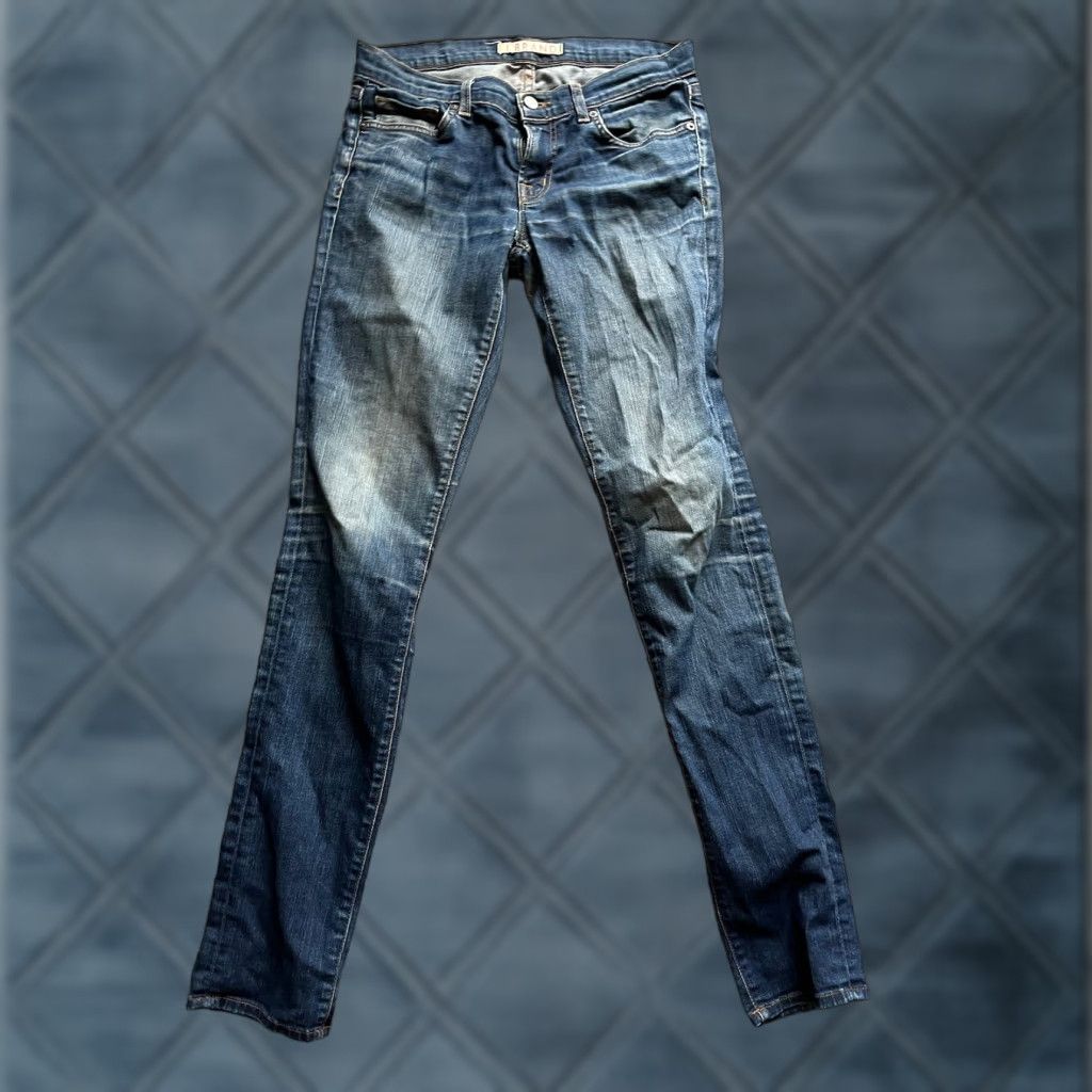 J Brand J Brand Pure Skinny Leg Jeans Womens Mid Rise Stretch Blue 27 Regular Denim Cotton Blend 5-Pocket Design Jeans Womens Size 27" / US 4 / IT 40 - 1 Thumbnail