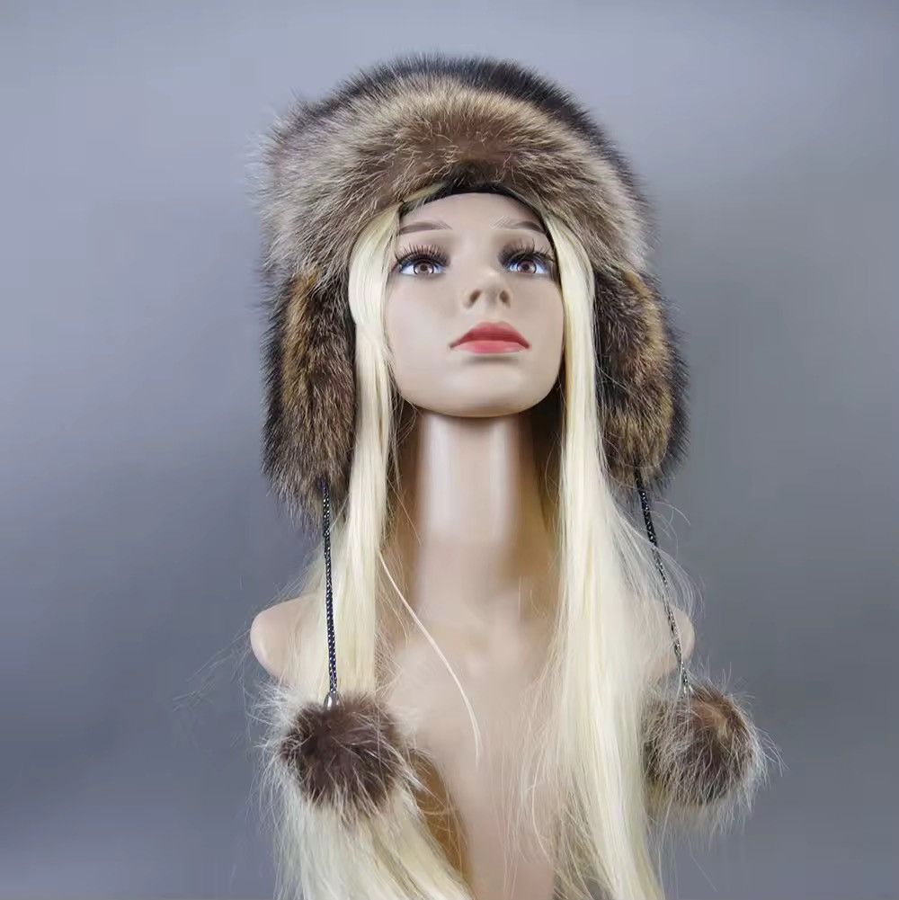 Designer × Other Winter Fur Ear Animal Women’s Hat Size ONE SIZE - 3 Thumbnail