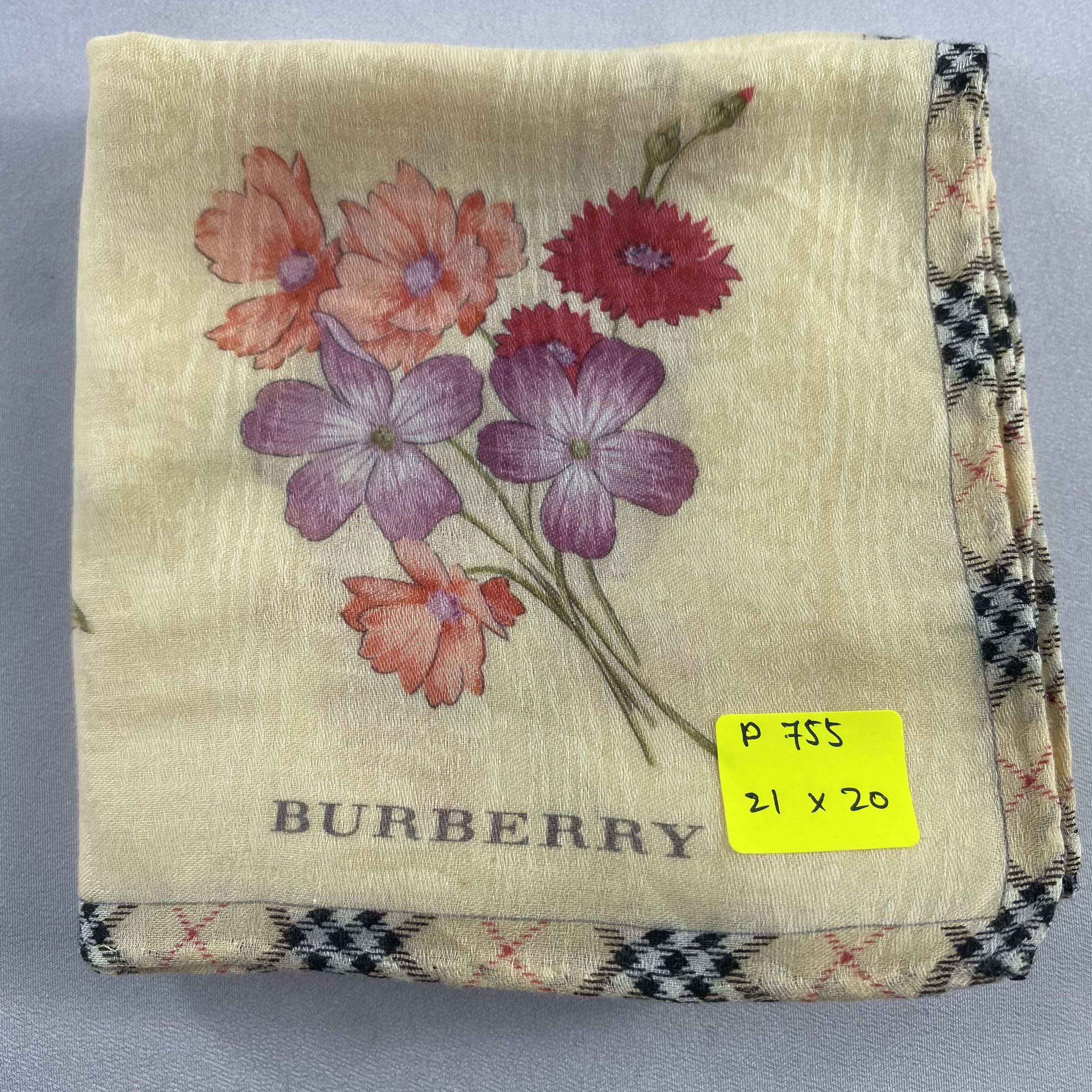 Burberry × Vintage Burberry Handkerchief / Neckerchief / Bandana-P755 Size ONE SIZE - 5 Thumbnail