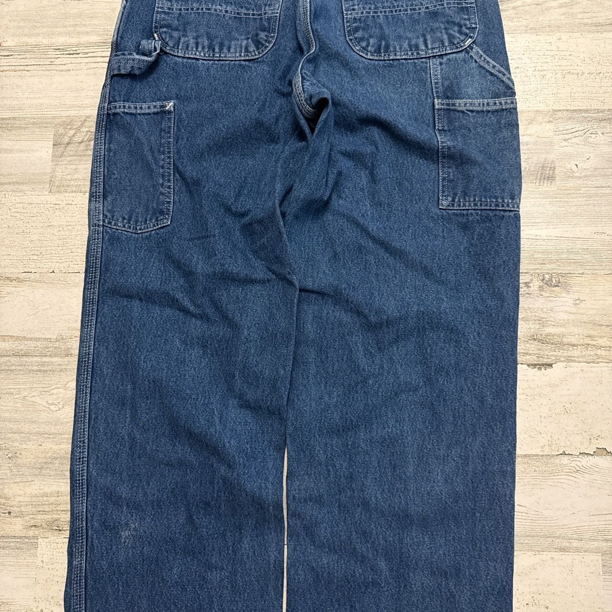 Carhartt Carhartt Baggy Blue Denim Carpenter Workwear Jeans 33x32 Size US 33 - 4 Thumbnail