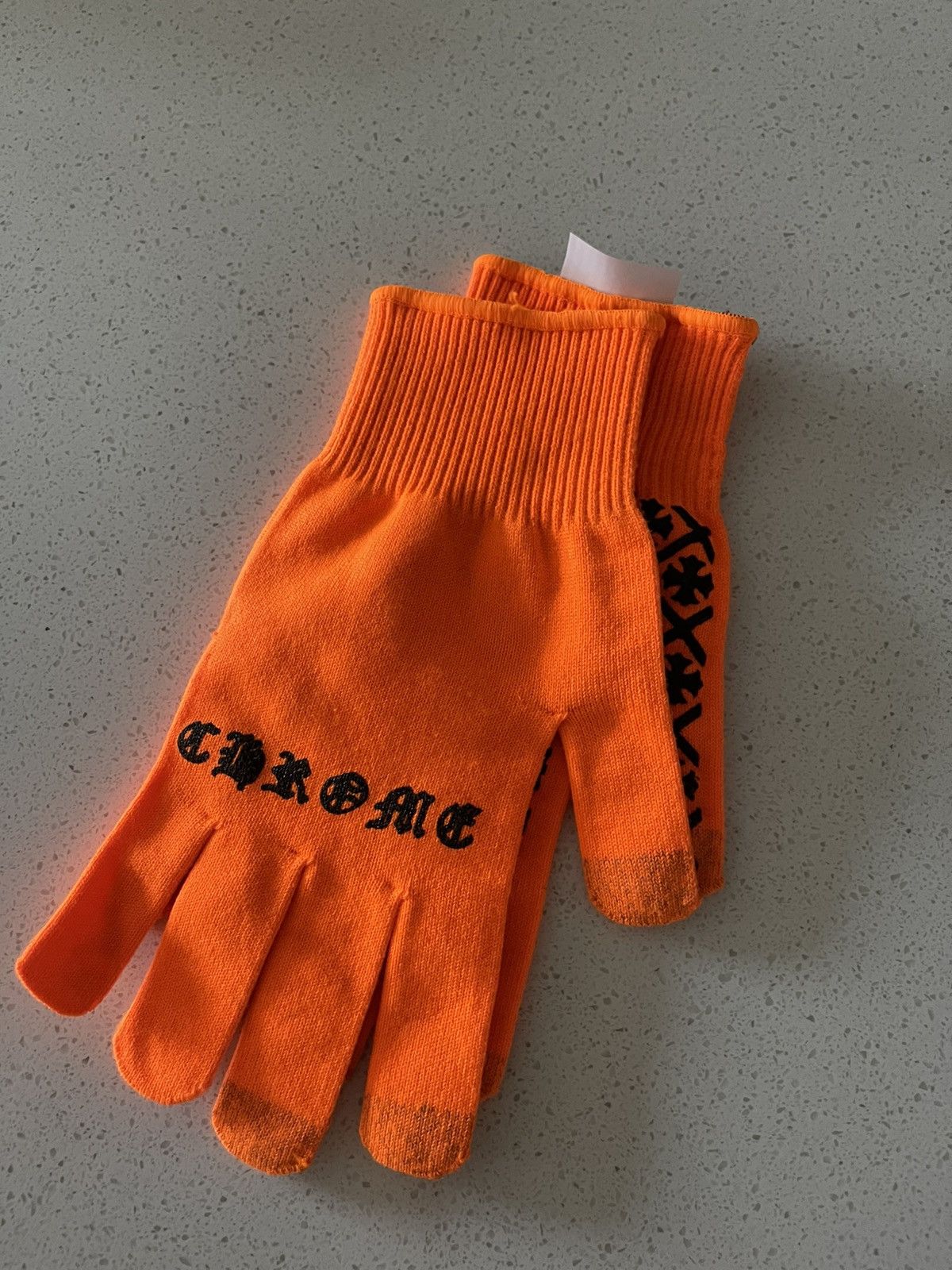 Chrome Hearts Chrome Hearts Orange Gloves Size ONE SIZE - 5 Thumbnail