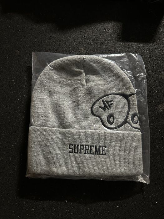 Supreme Supreme x MF Doom Beanie FW Grey   Grailed