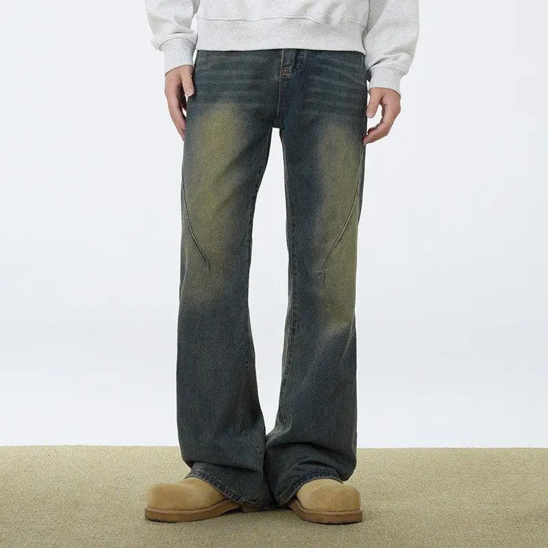Japanese Brand × Jean Retro loose wide leg slightly flared jeans Size US 32 / EU 48 - 3 Thumbnail