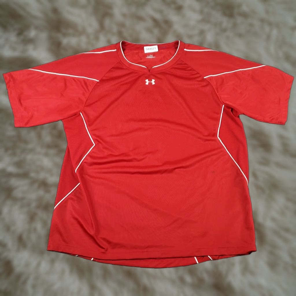 Under Armour Under Armour T Shirt Mens XL Red Active Work Out Short Sleeve Size US XL / EU 56 / 4 - 1 Thumbnail