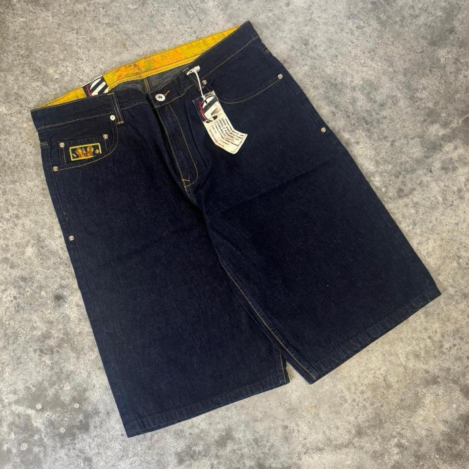 Pepe Jeans Pepe Y2K Wide Leg Baggy Grunge Jorts Size US 38 / EU 54 - 6 Thumbnail