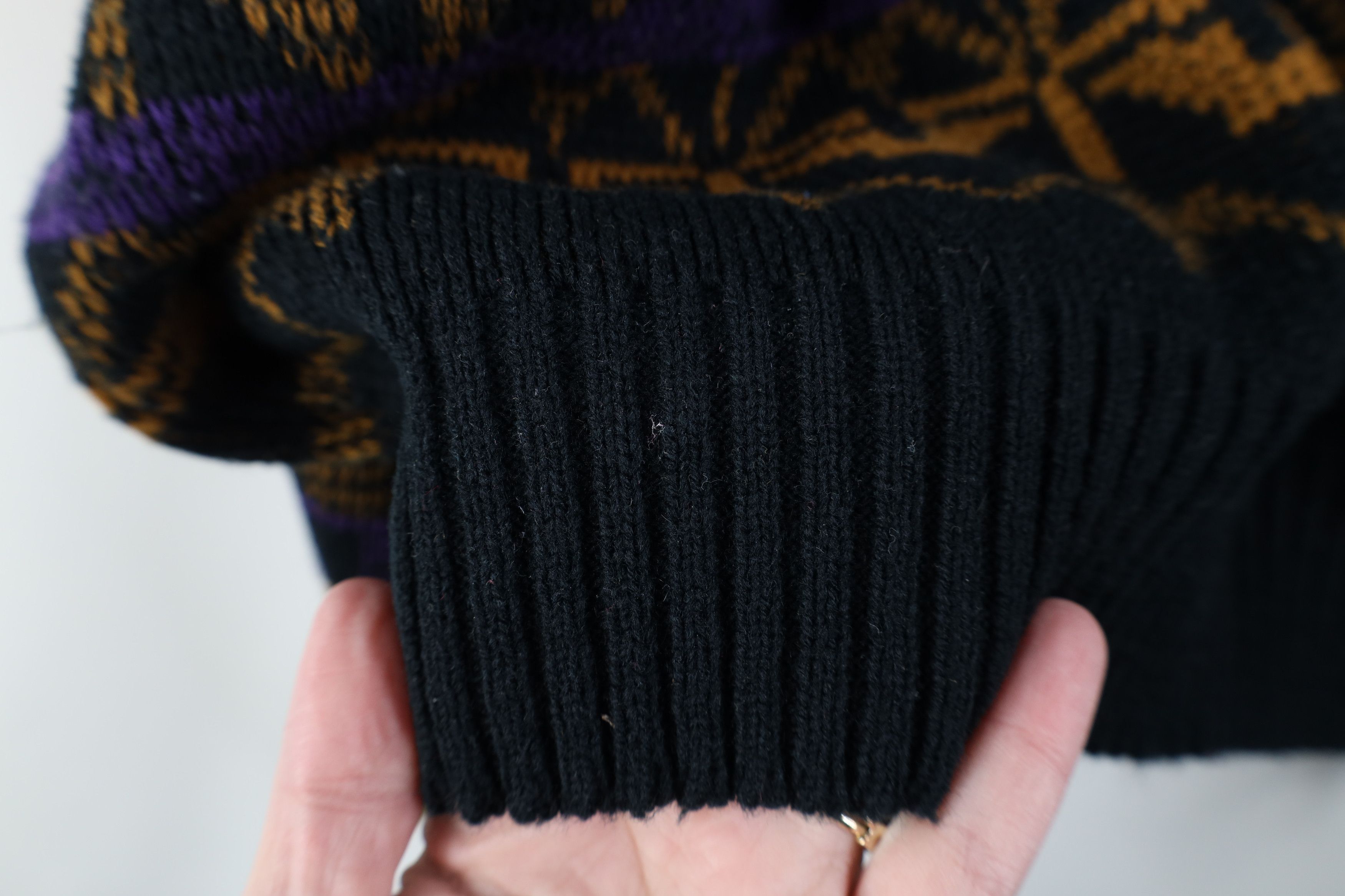 Vintage Vintage 90s Streetwear Geometric Knit Crewneck Sweater Size M / US 6-8 / IT 42-44 - 8 Thumbnail