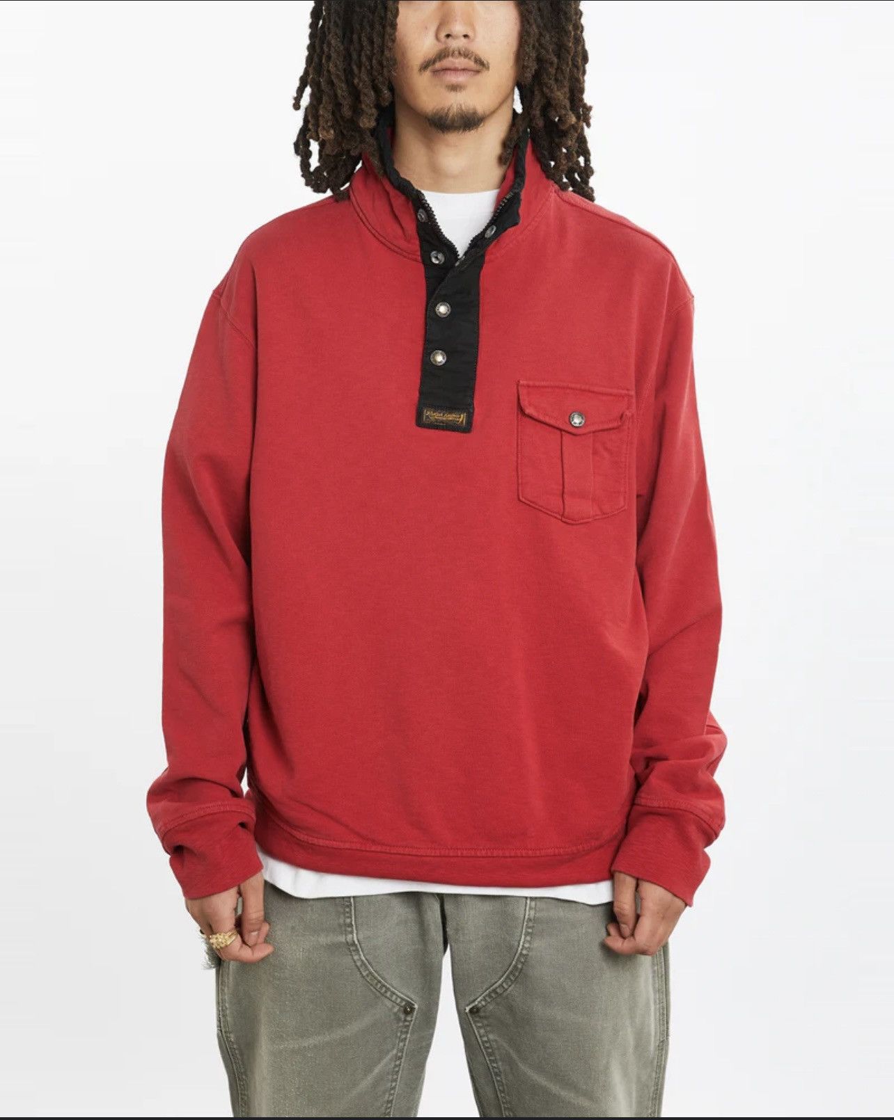 Polo Ralph Lauren × Vintage VINTAGE POLO RALPH LAUREN 90s Half Zipper Button Shirt Size US M / EU 48-50 / 2 - 1 Thumbnail