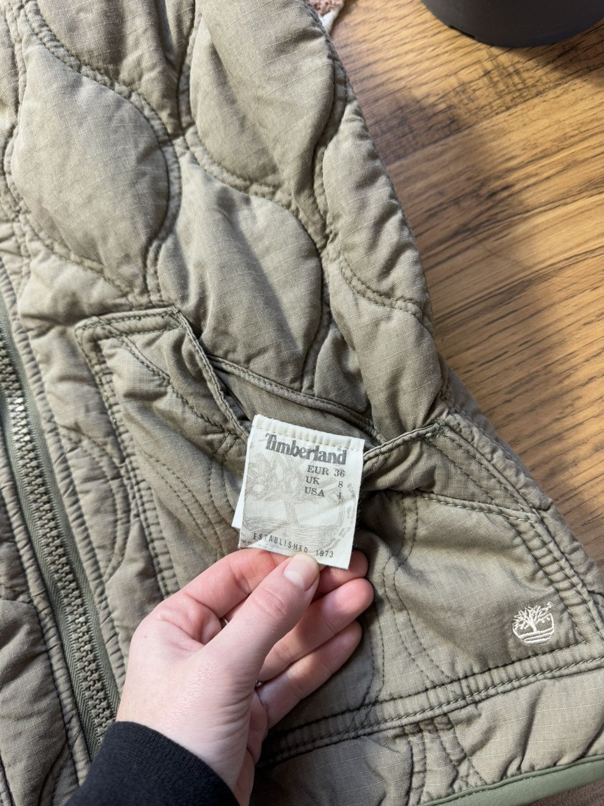 Timberland VINTAGE TIMBERLAND TWO-WAY QUILTED NYLON LINER JACKET Size M / US 6-8 / IT 42-44 - 6 Thumbnail