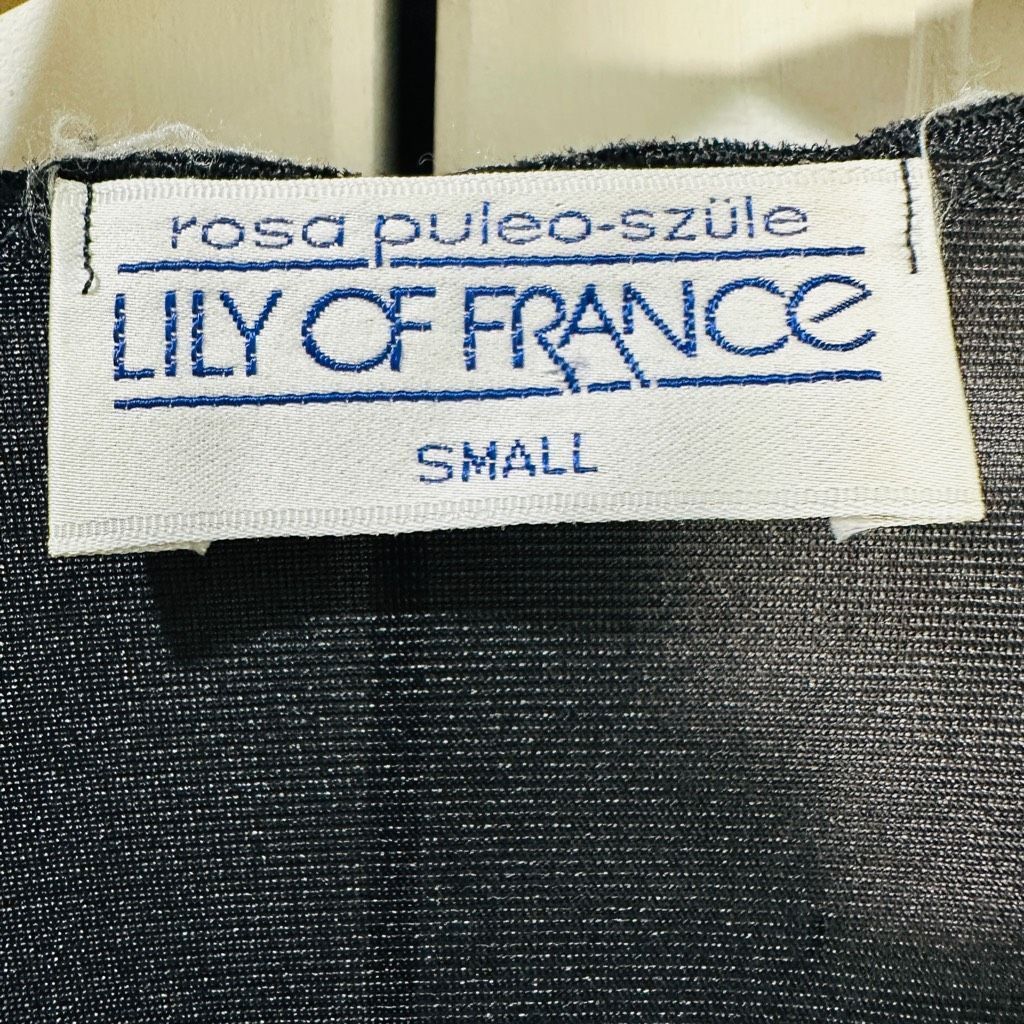 Vintage LILY OF FRANCE Rosa Puleo-Szüle Vintage Black Lace Wrap Nigh Size S / US 4 / IT 40 - 10 Thumbnail