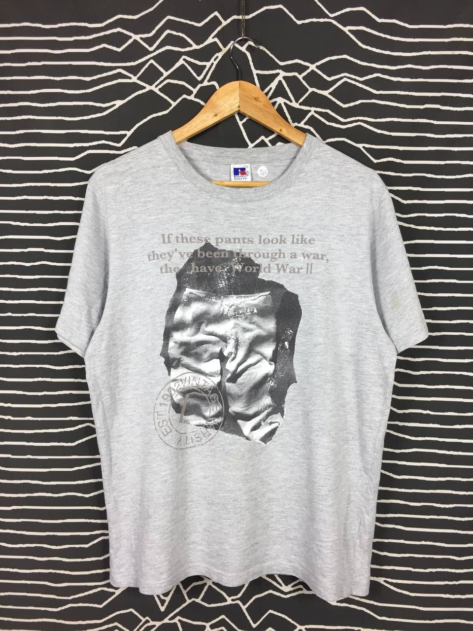 Russell Athletic × Vintage Vtg Russell Athletics World War II Statement Humor Tee Size US L / EU 52-54 / 3 - 2 Thumbnail