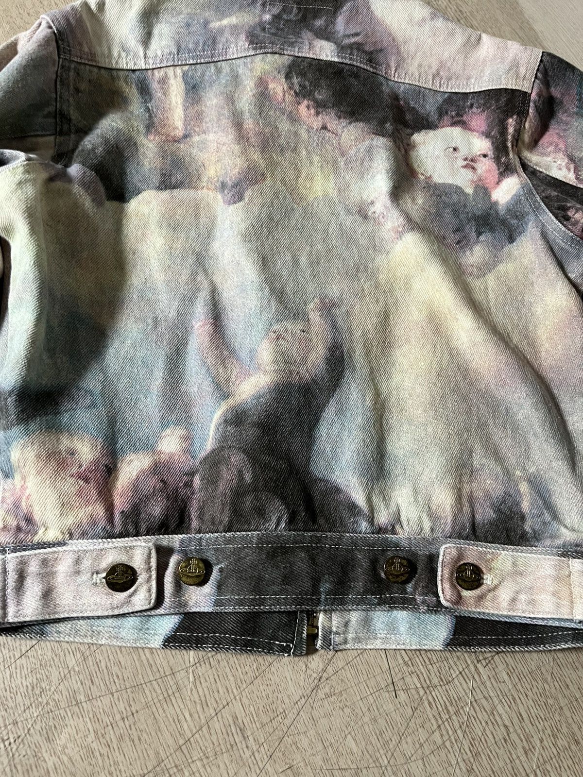 Vivienne Westwood S Vivienne Westwood 90s Swarm Of Cupids Putti Denim Jacket Size S / US 4 / IT 40 - 7 Thumbnail