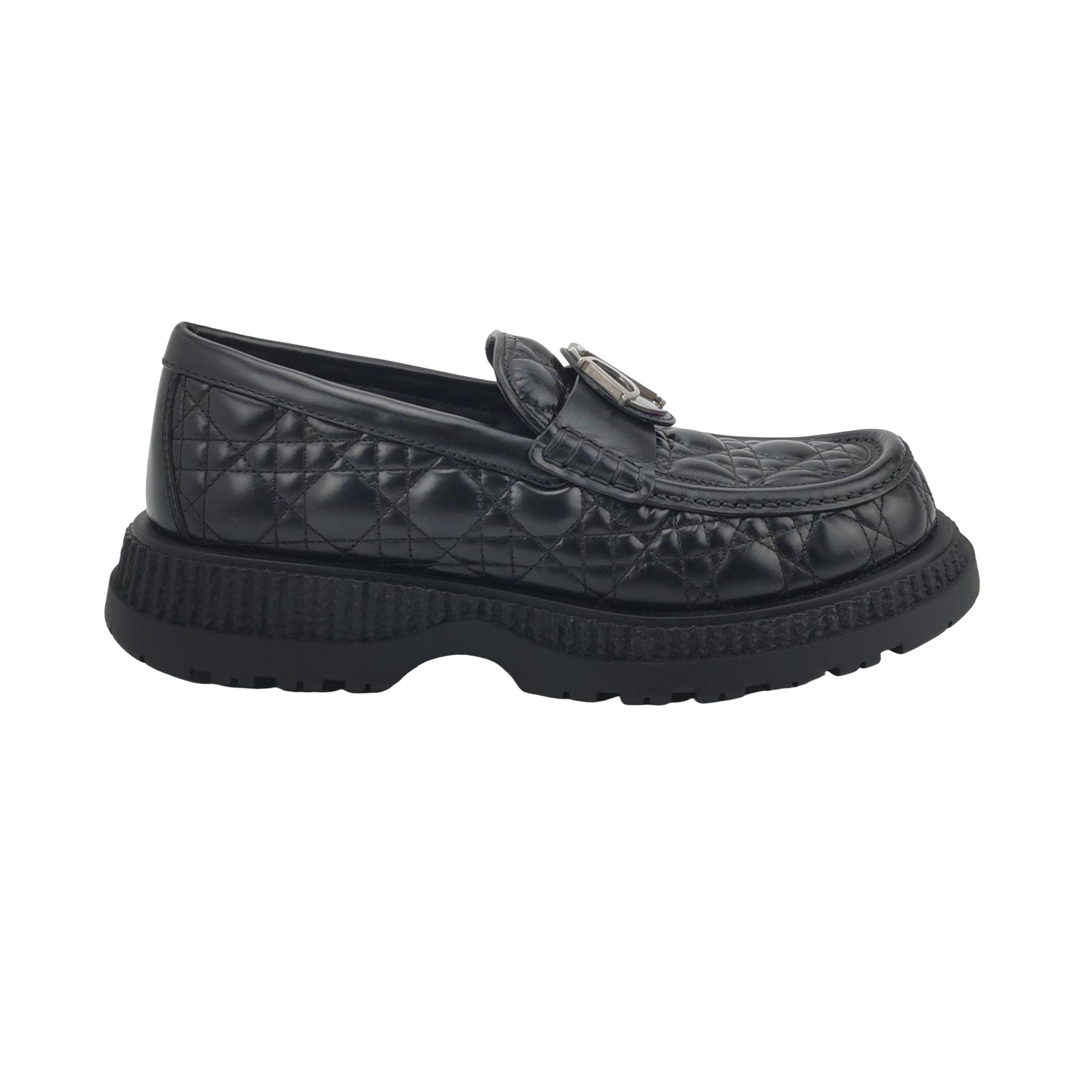 Dior Dior Cannage Quilted Buffalo Leather Loafers 41 Size US 8 / EU 41 - 1 Thumbnail