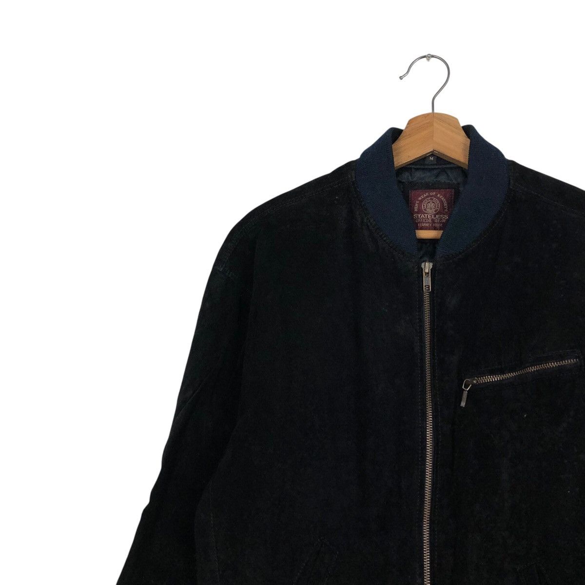 Japanese Brand 📌Vtg Suede Leather Bomber Jacket Kearney House Issey Miyake Size US M / EU 48-50 / 2 - 8 Thumbnail