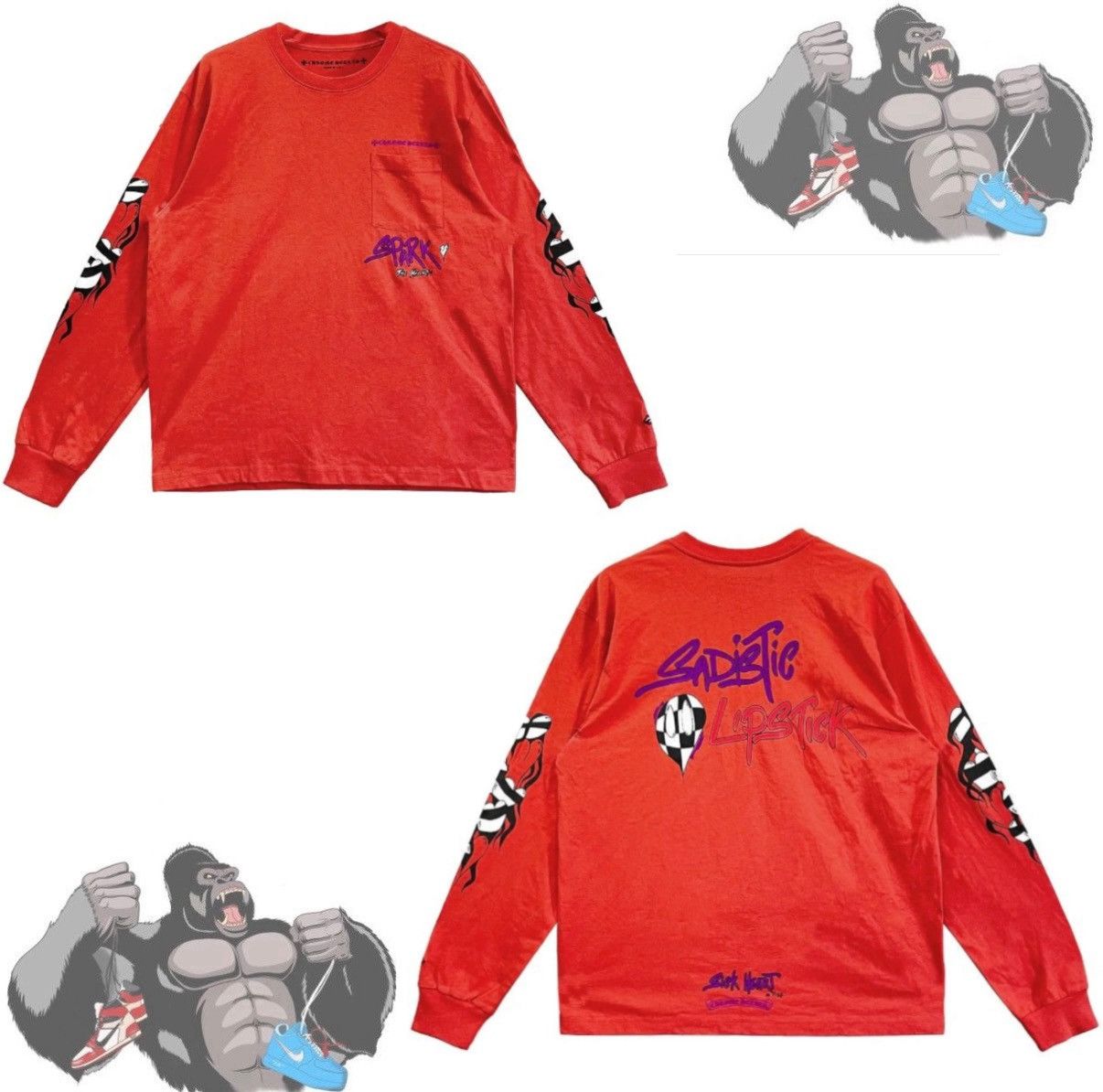 Chrome Hearts Chrome Hearts Matty Boy Spark Long Sleeve Tee Size US L / EU 52-54 / 3 - 1 Thumbnail