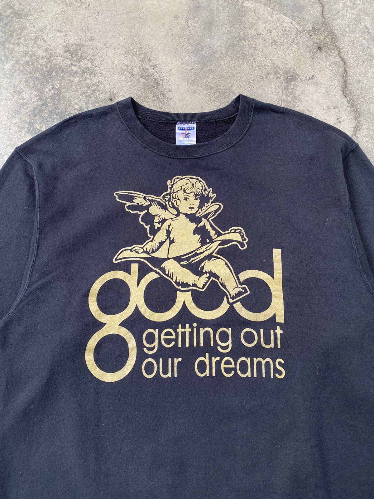 Vintage Vintage Good Music Getting Out Our Dreams Record Sweatshirt Size US L / EU 52-54 / 3 - 3 Thumbnail