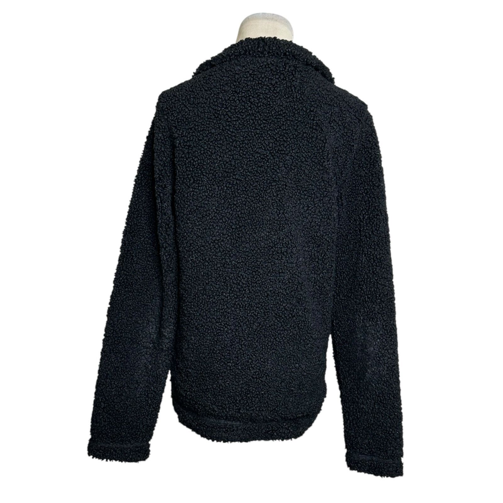 H&M H&M black teddy long sleeves full zip jacket size XS Size XS / US 0-2 / IT 36-38 - 11 Thumbnail