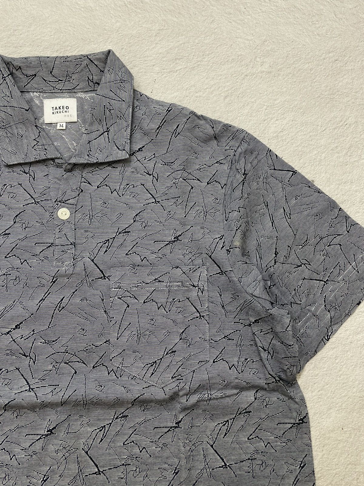 If Six Was Nine 2000s Takeo Polo Shirt Textured Abstrak Ifsix Hysteric LGB Size US M / EU 48-50 / 2 - 3 Thumbnail